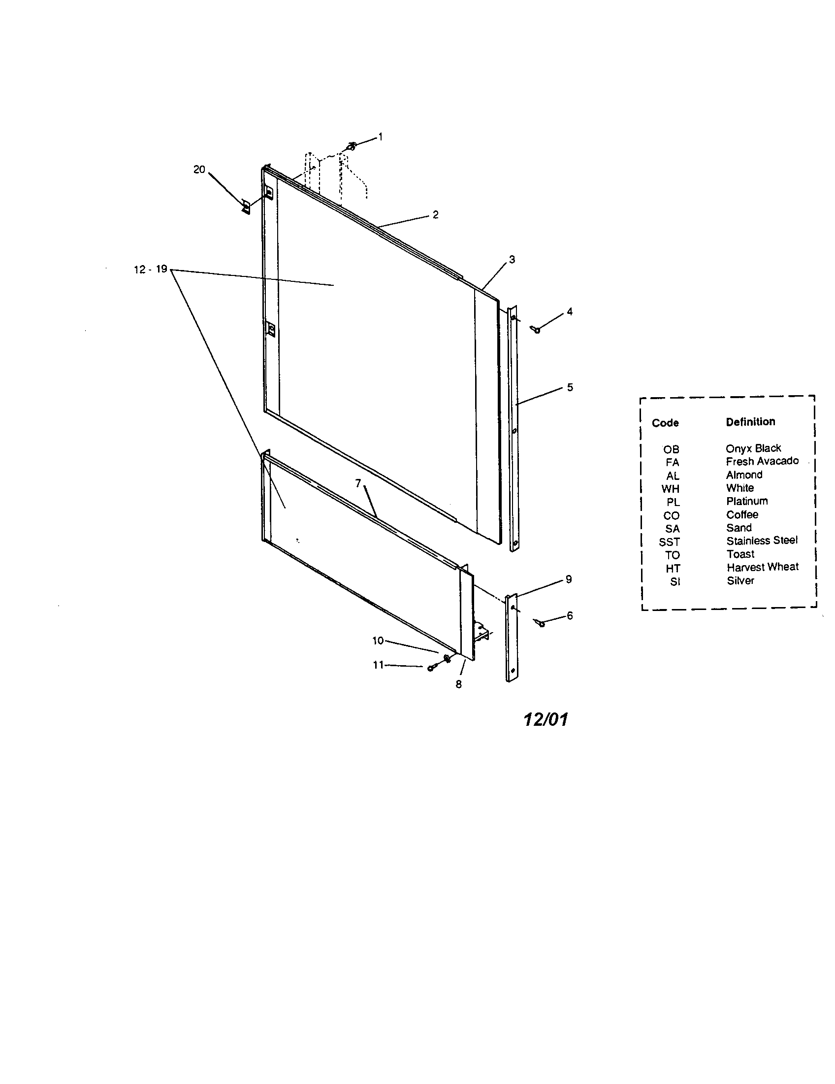 InSinkErator CL700-3 front panel unit diagram