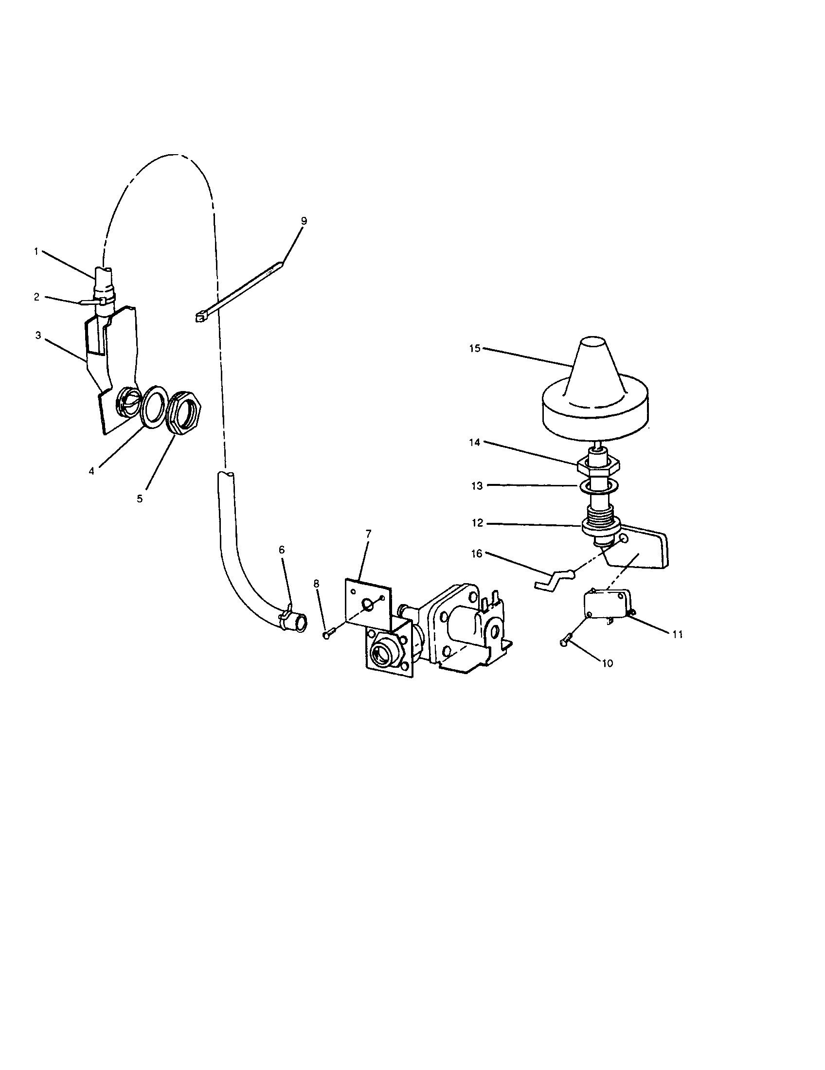 InSinkErator CL700-3 fill and overfill unit diagram