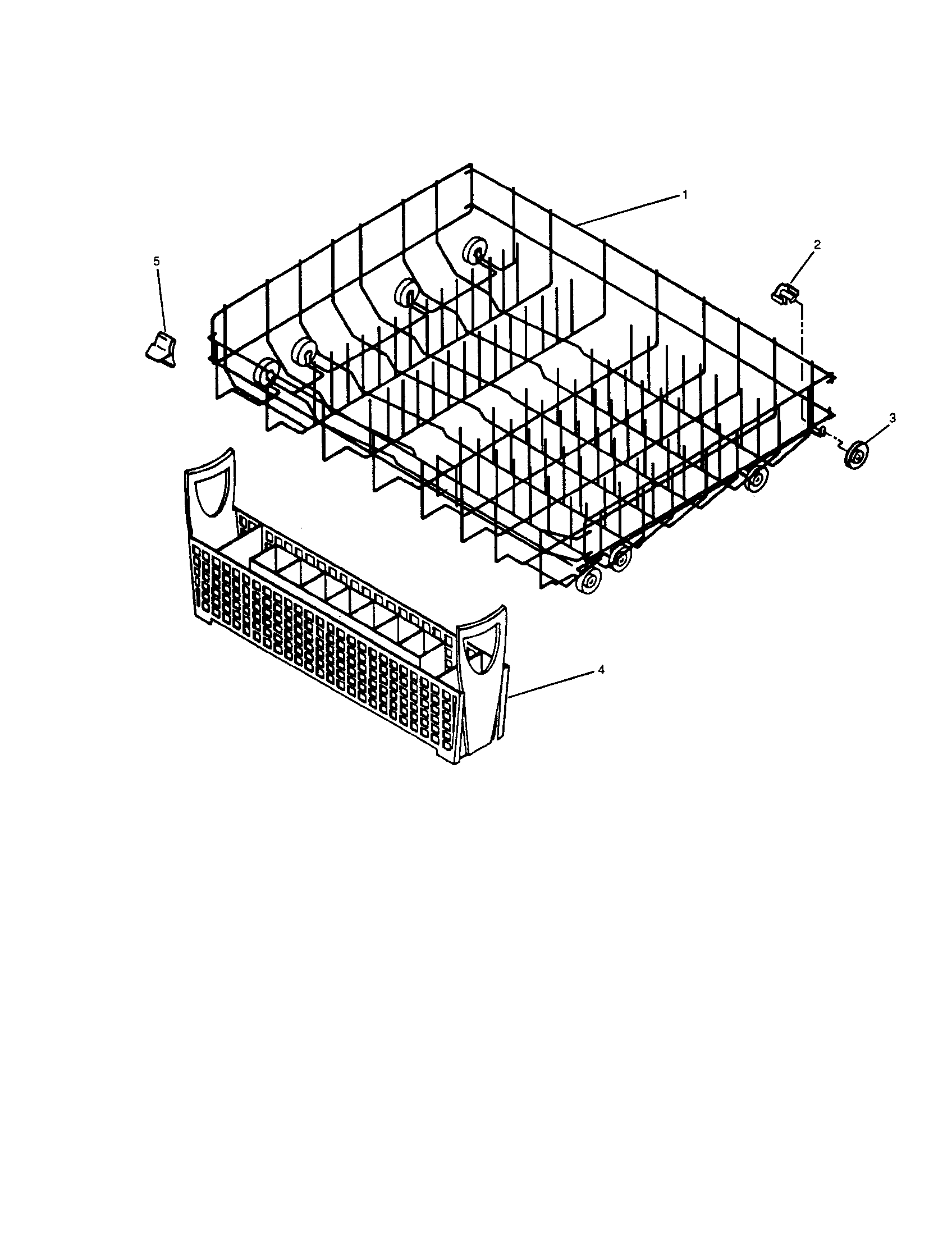 InSinkErator CL700-3 lower rack unit diagram