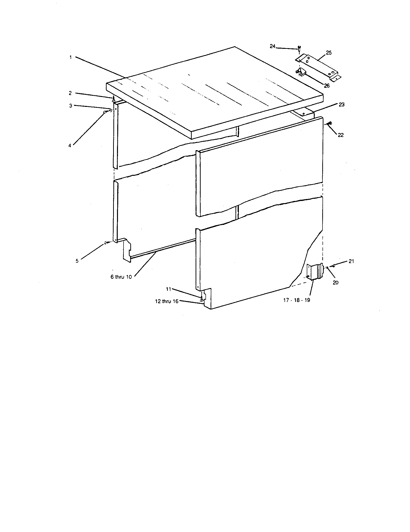 InSinkErator CL2000-3 top and side kits diagram