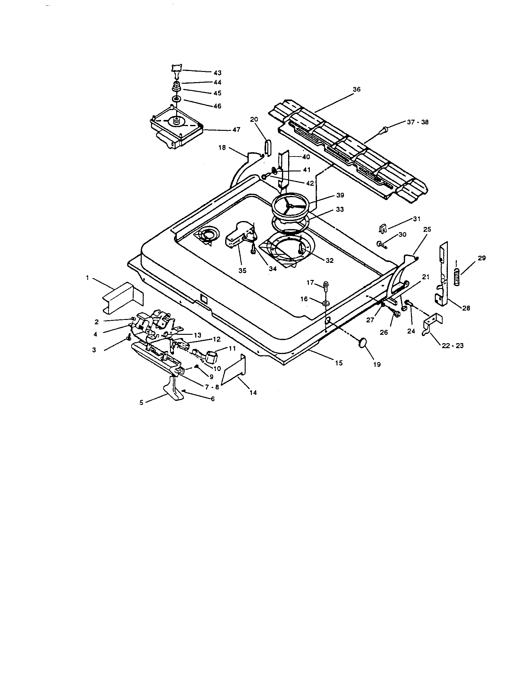 InSinkErator CL3300 door and latch diagram