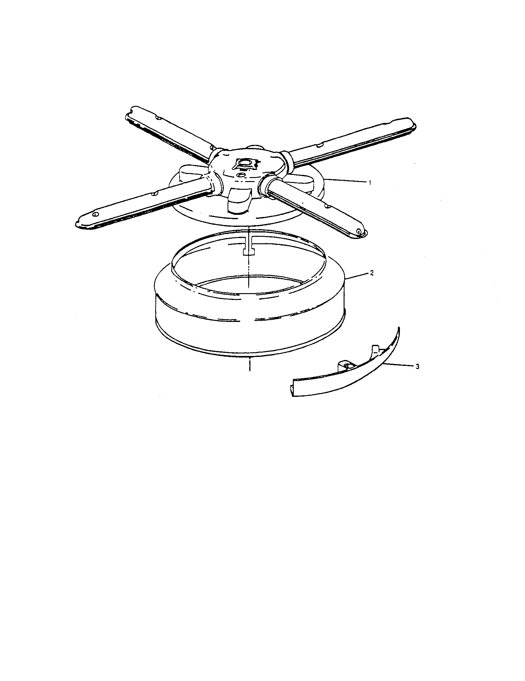 InSinkErator CLSUP-5 lower wash arm diagram