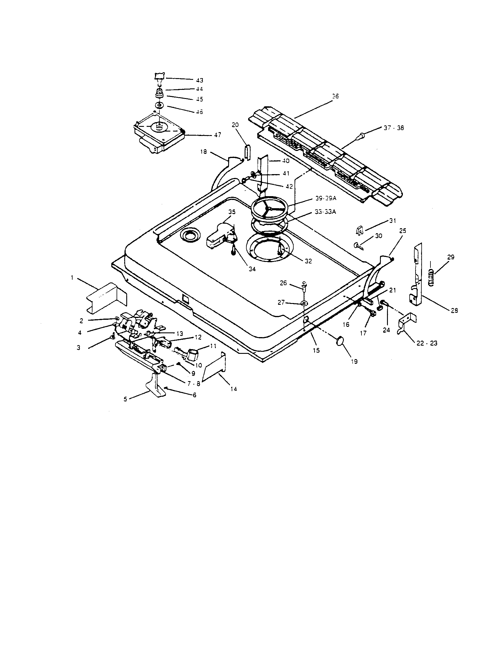 InSinkErator CLSUP-5 door and latch diagram