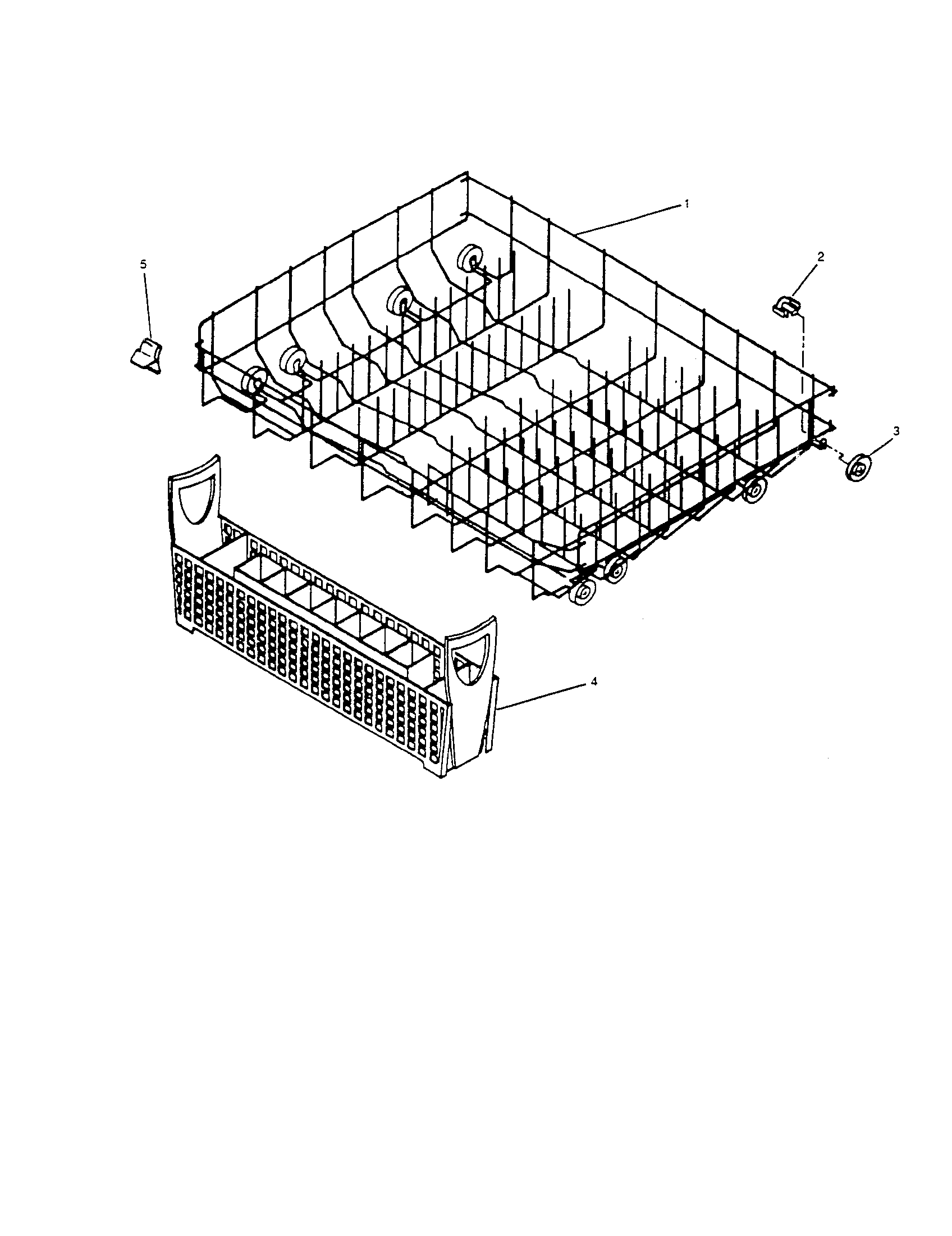 InSinkErator CLSUP-5 lower rack unit diagram