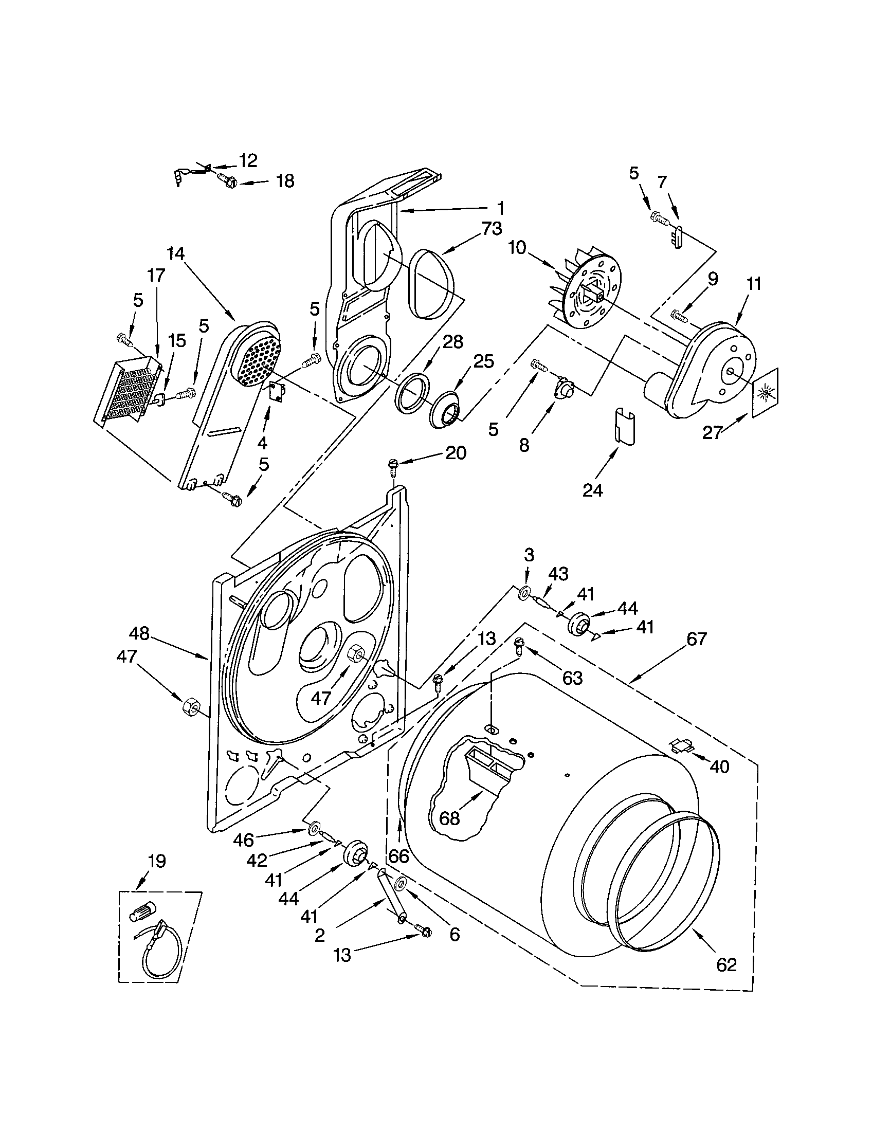 Kenmore 11060012001 bulkhead diagram