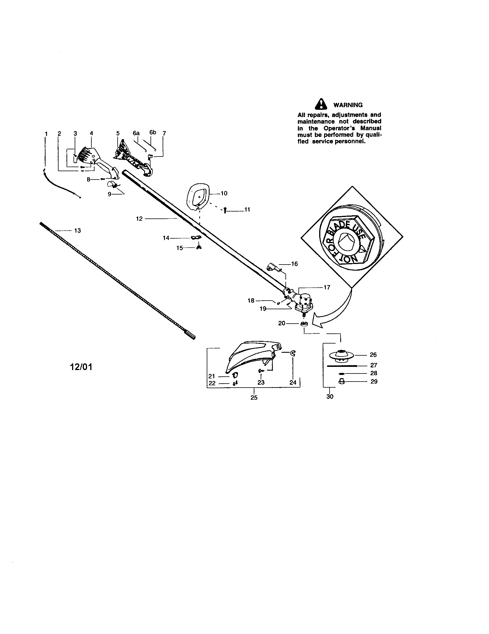 Craftsman 358795160 driveshaft diagram
