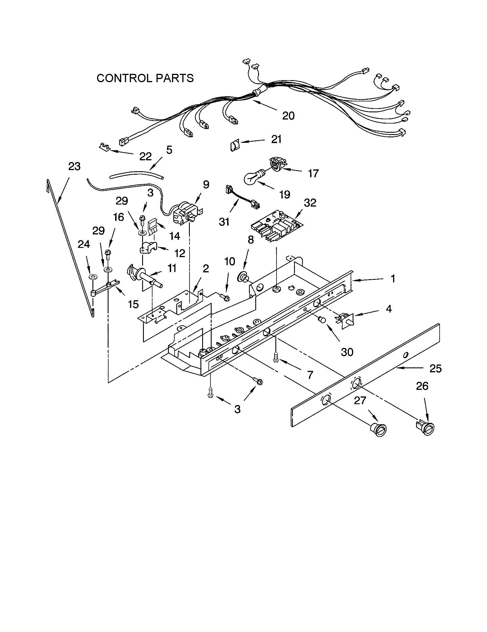 Kenmore 10652224101 control diagram