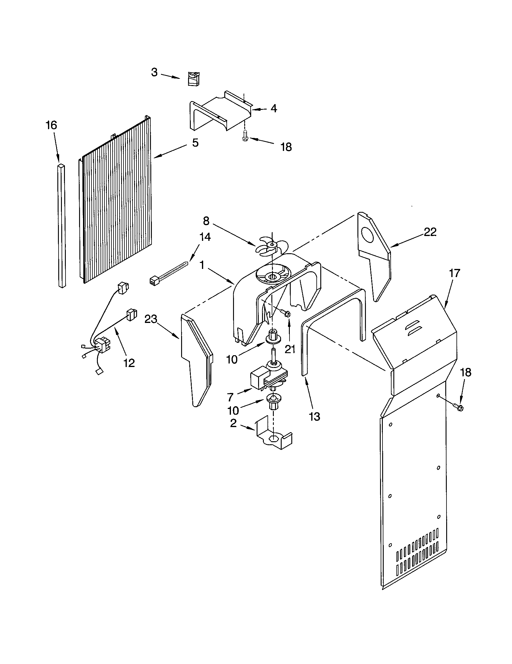 Kenmore 10651569102 air flow diagram