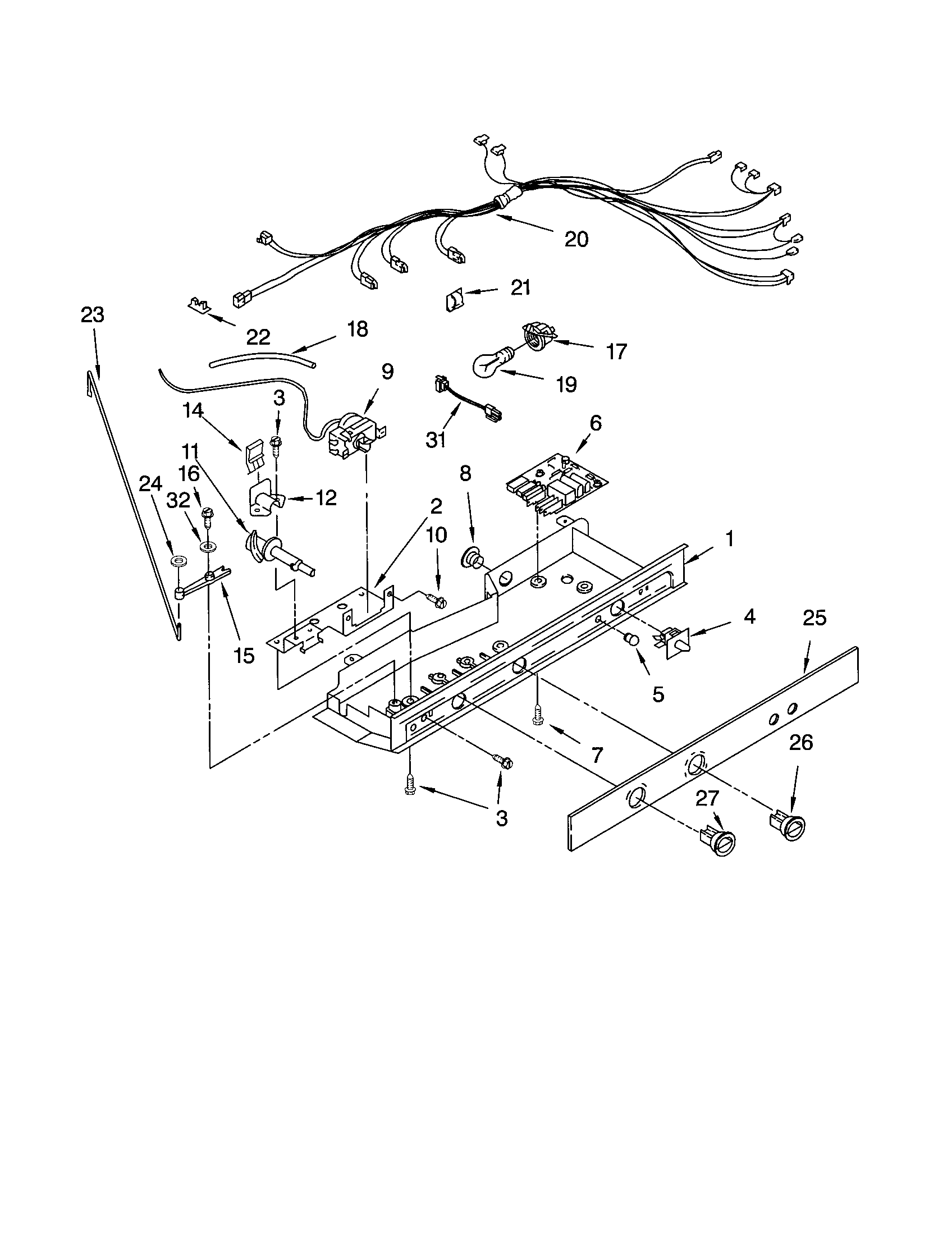 Kenmore 10651569102 control diagram
