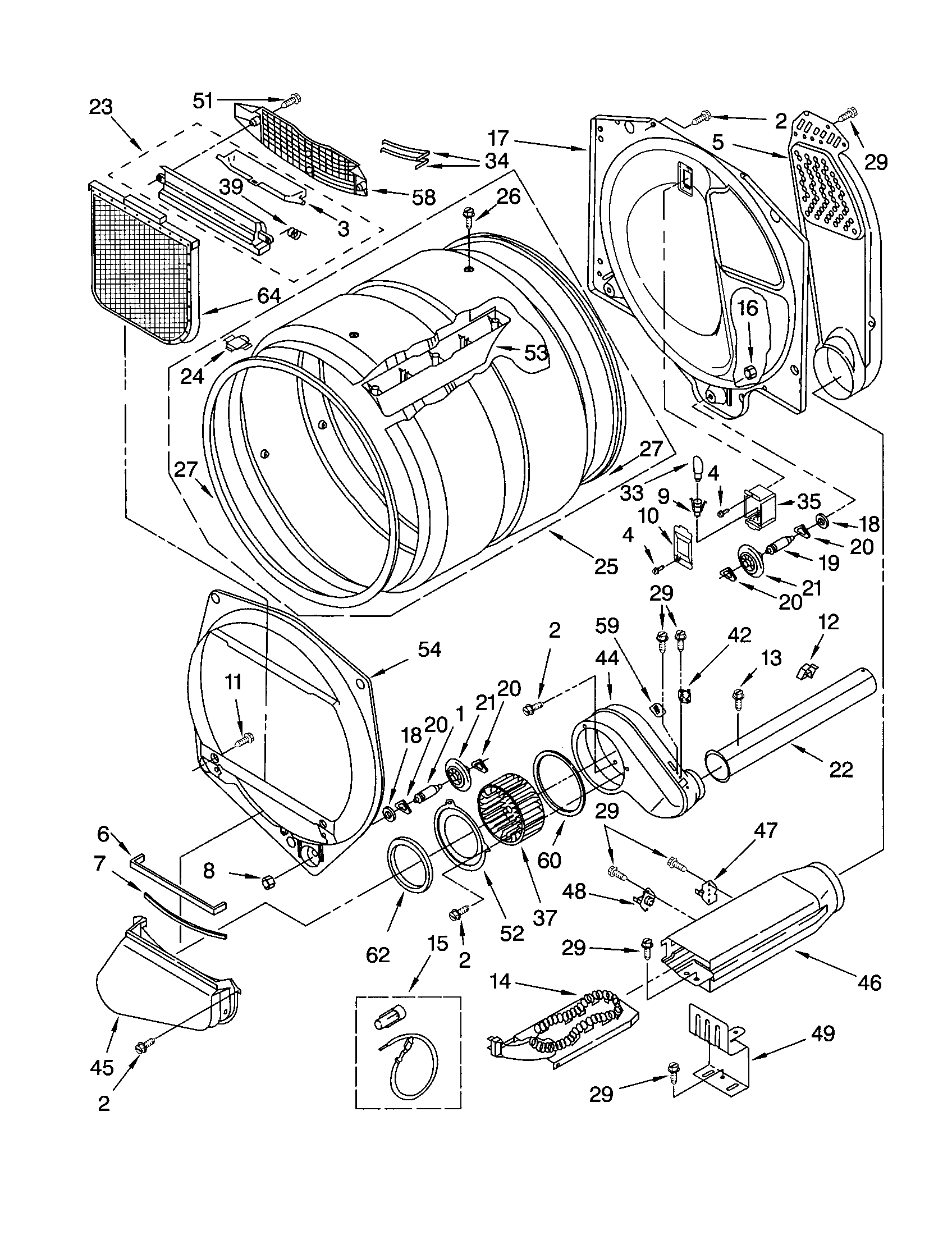 Kenmore 11063052100 bulkhead diagram