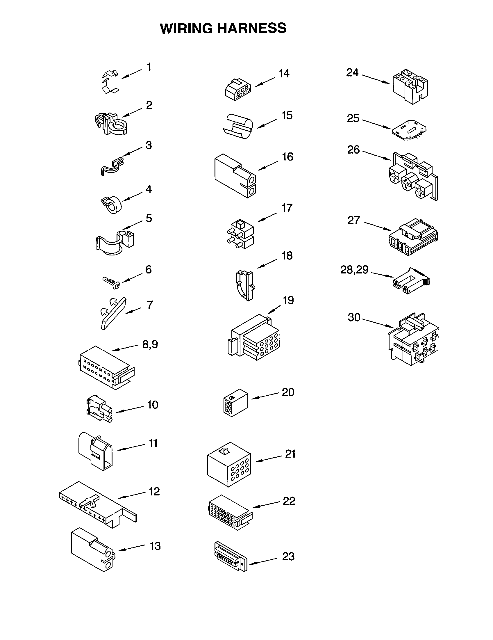 Kenmore 11023732200 wiring harness diagram