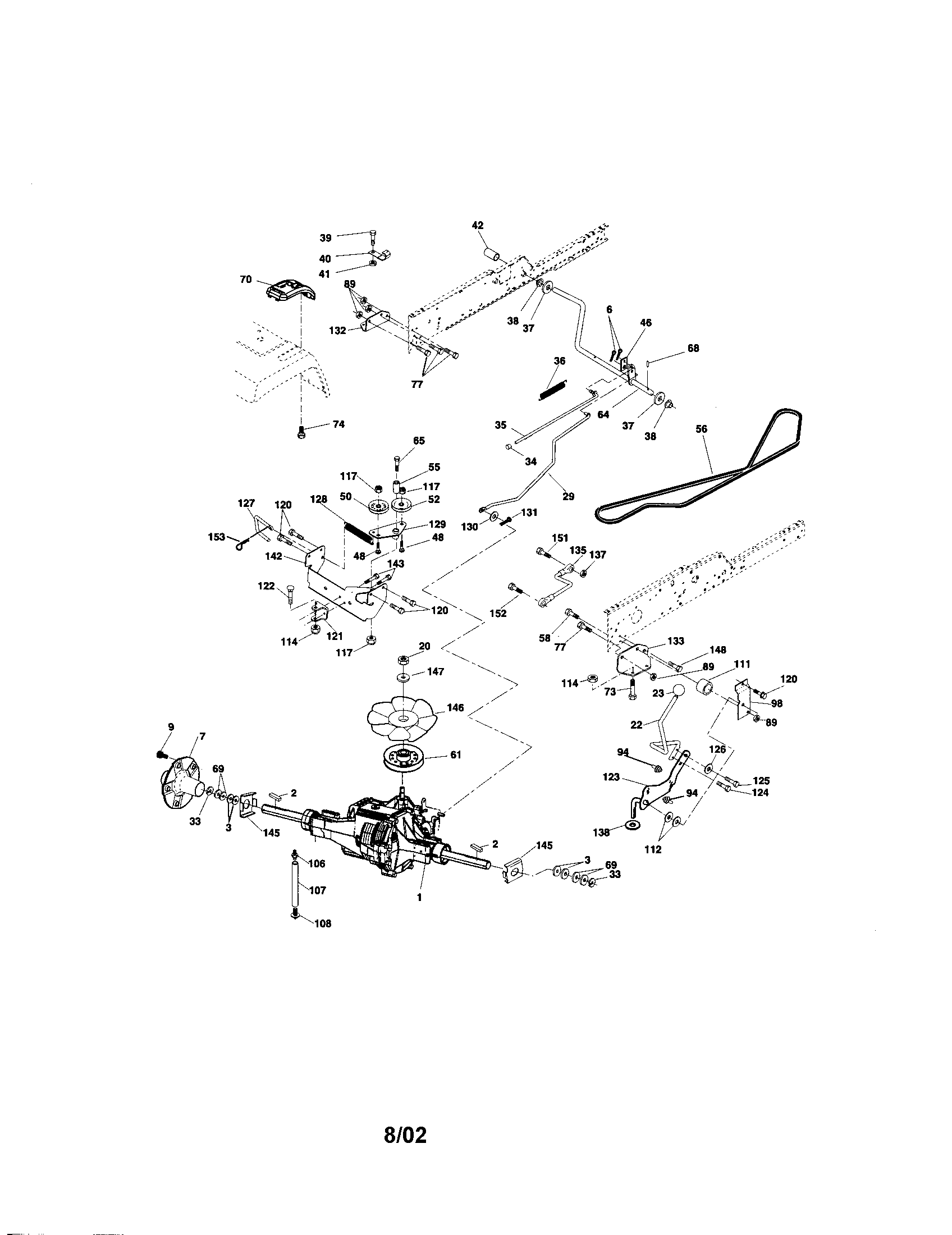 Craftsman 917275022 ground drive diagram