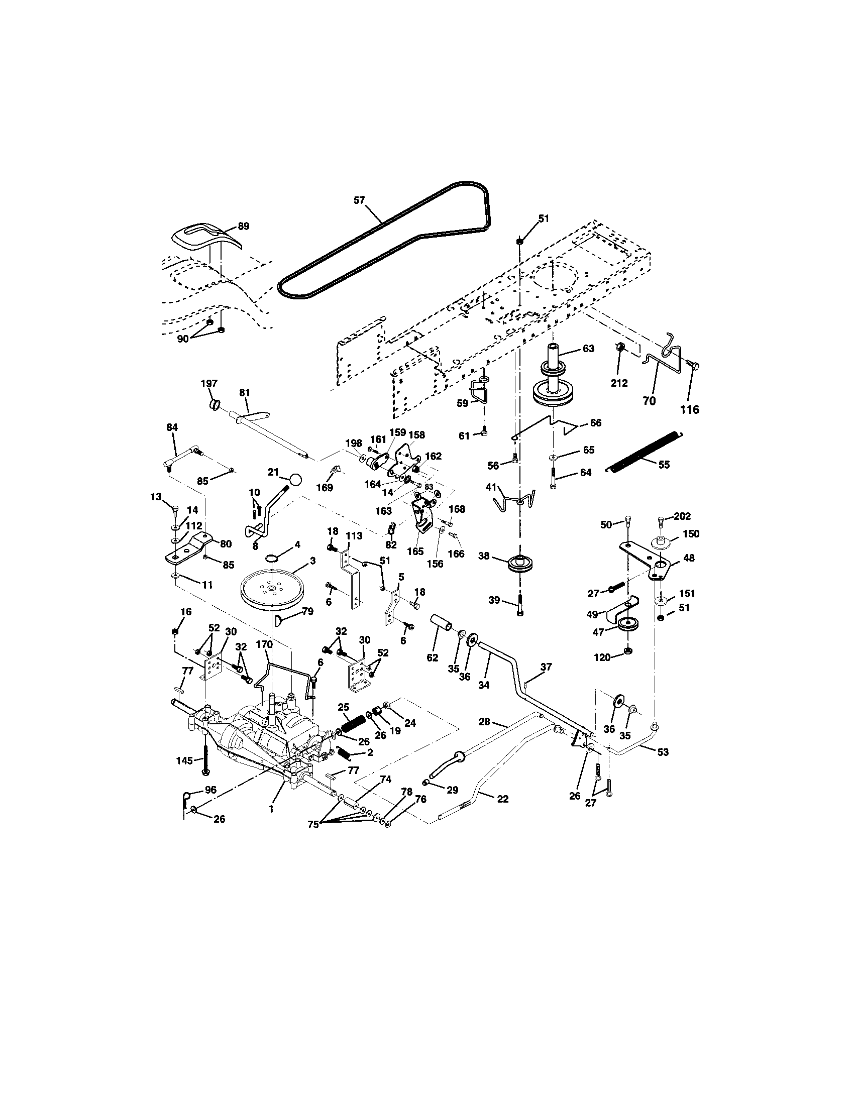 Craftsman 917272058 ground drive diagram