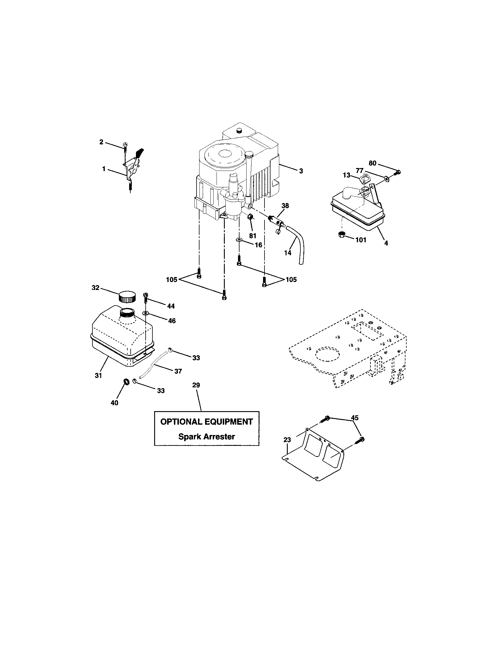 Craftsman 917272058 engine diagram