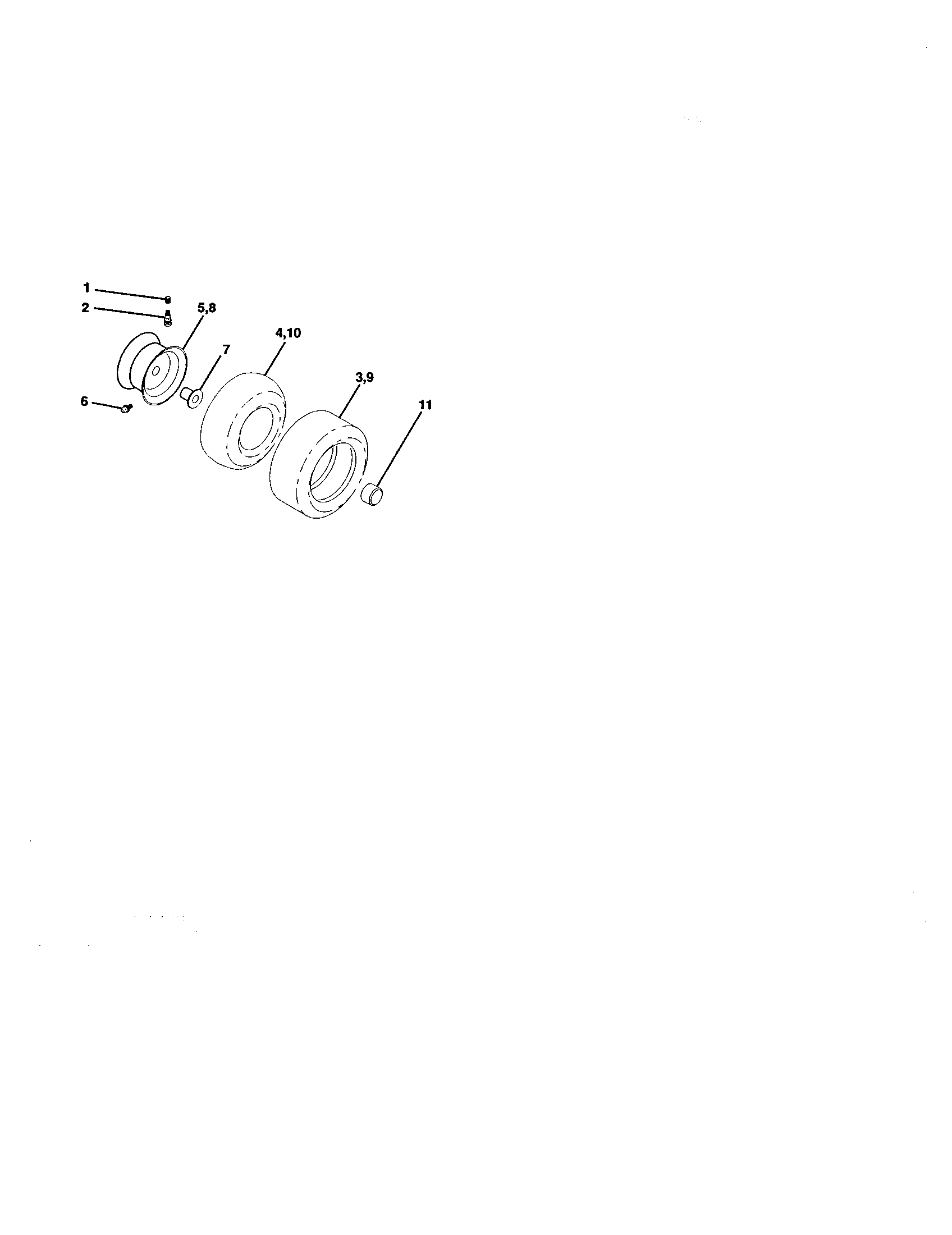 Craftsman 917272058 wheels and tires diagram