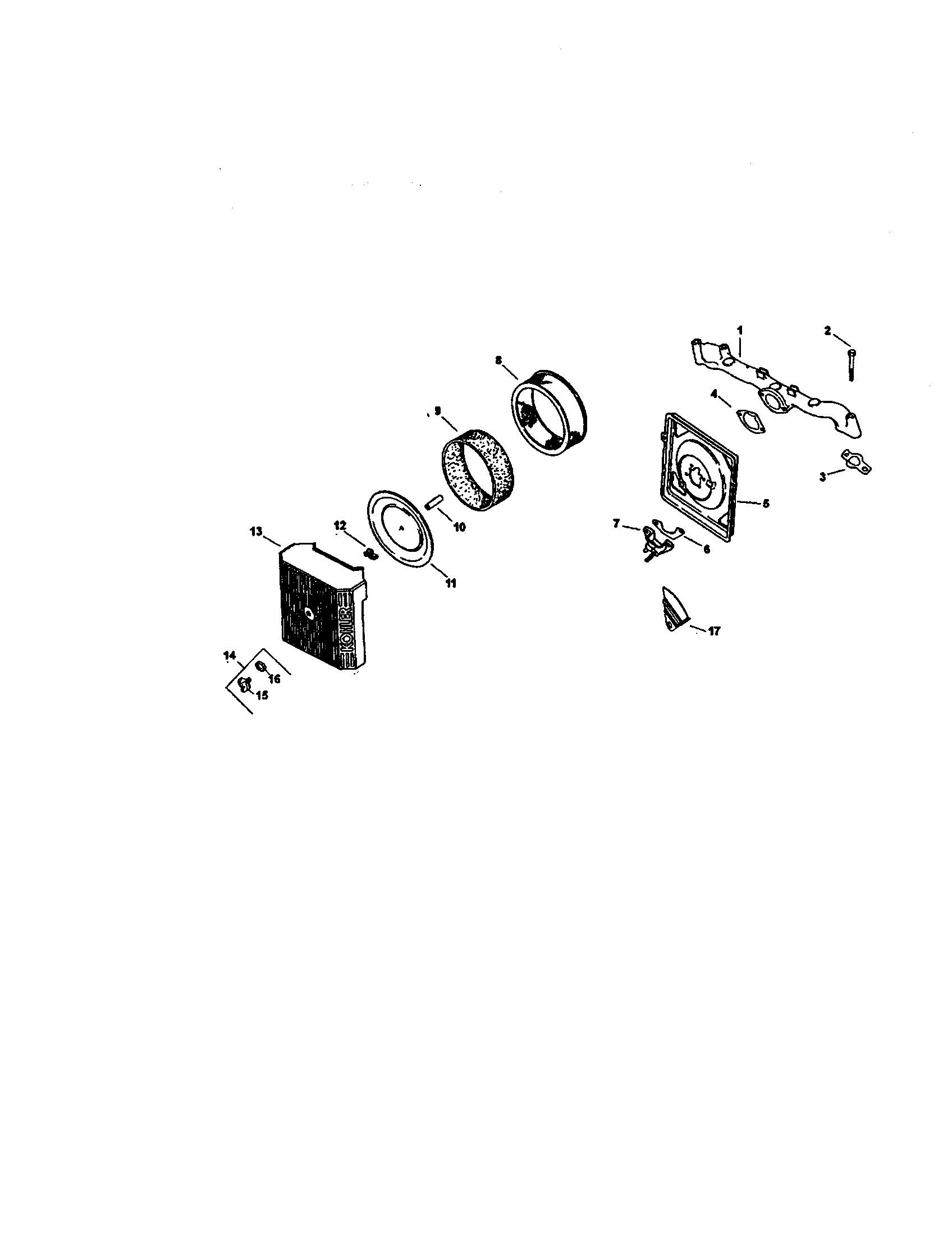 Craftsman 917275034 air intake diagram