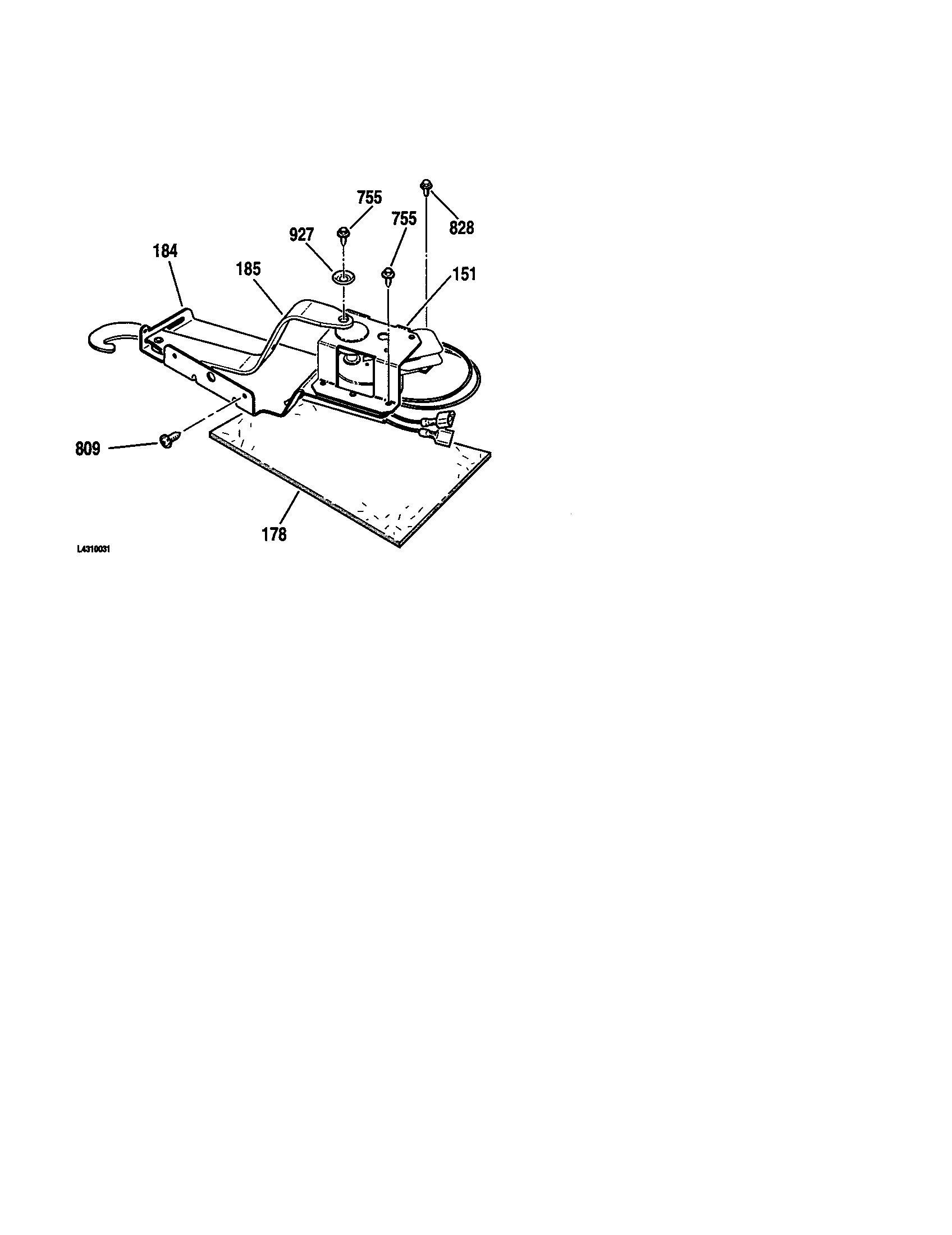 Kenmore 91145565095 door lock diagram