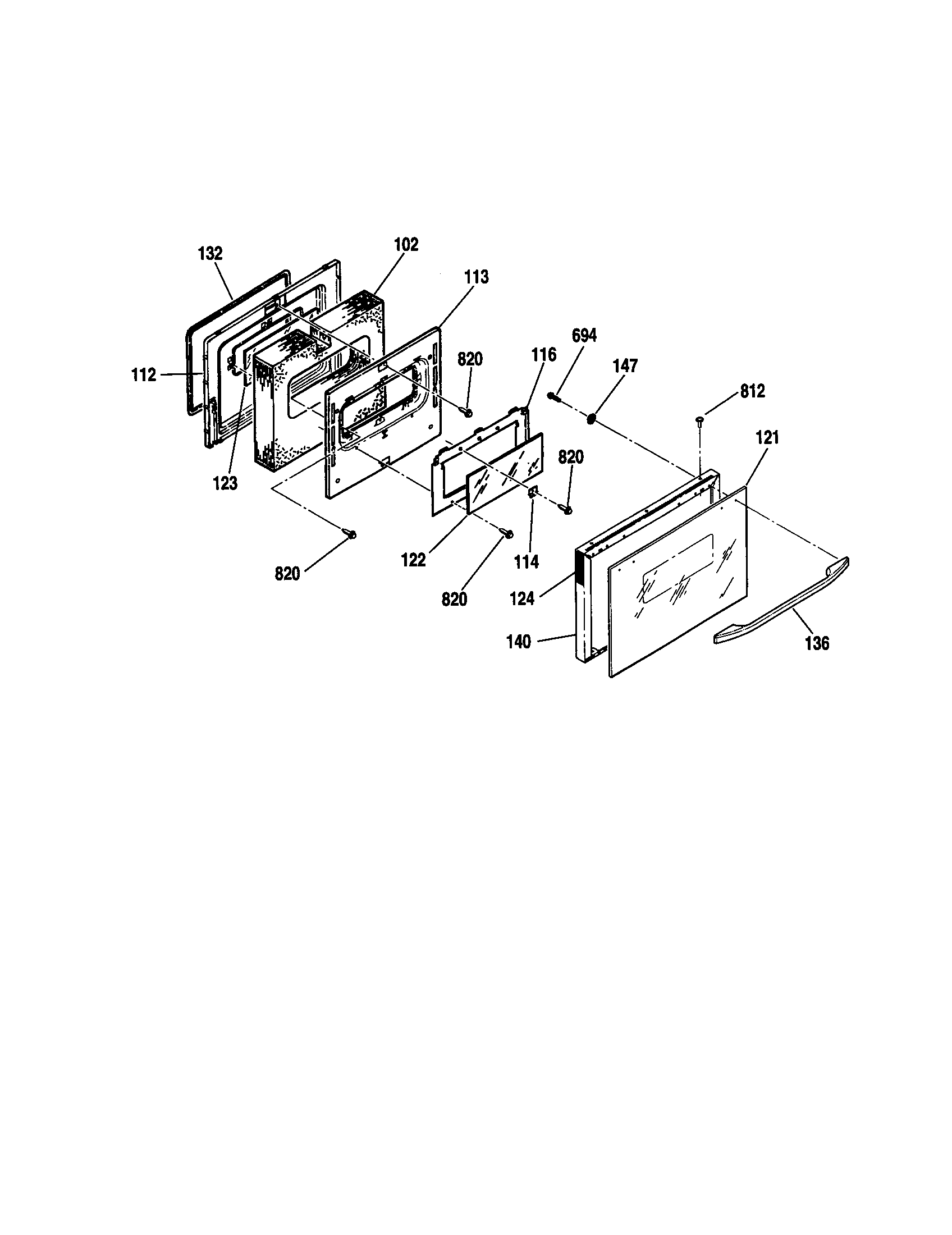 Kenmore 91146569096 door diagram