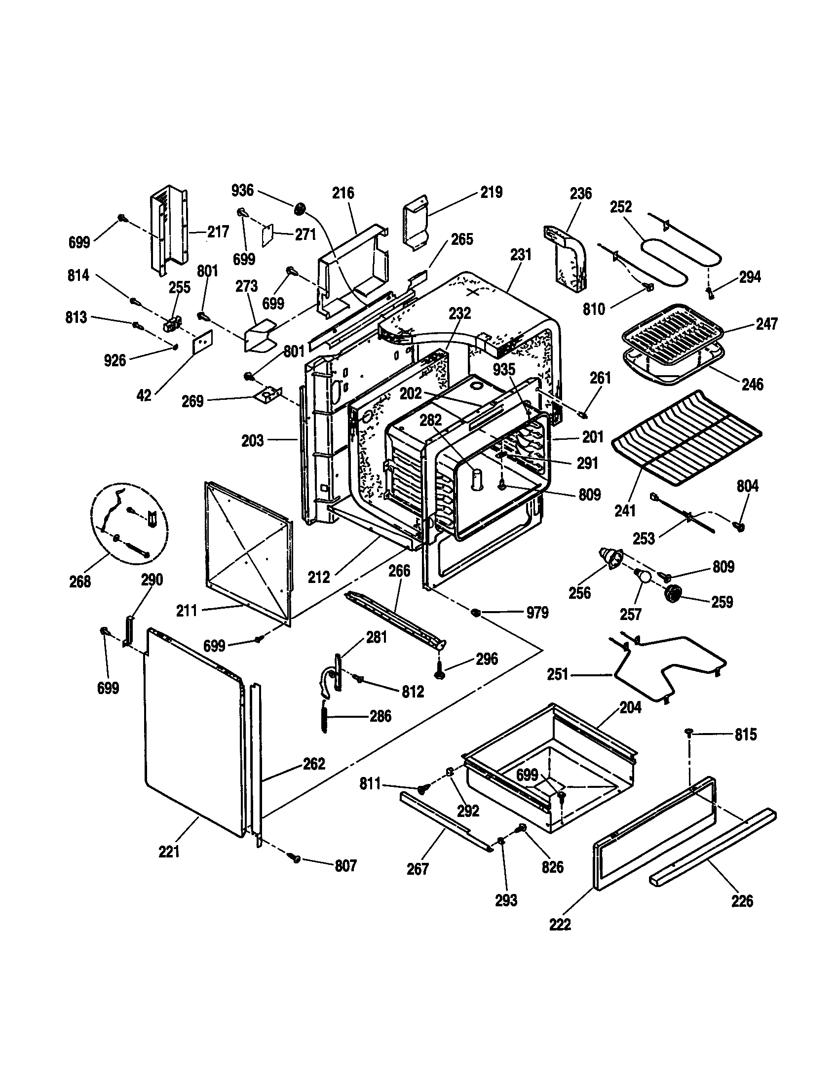 Kenmore 91146564010 body diagram
