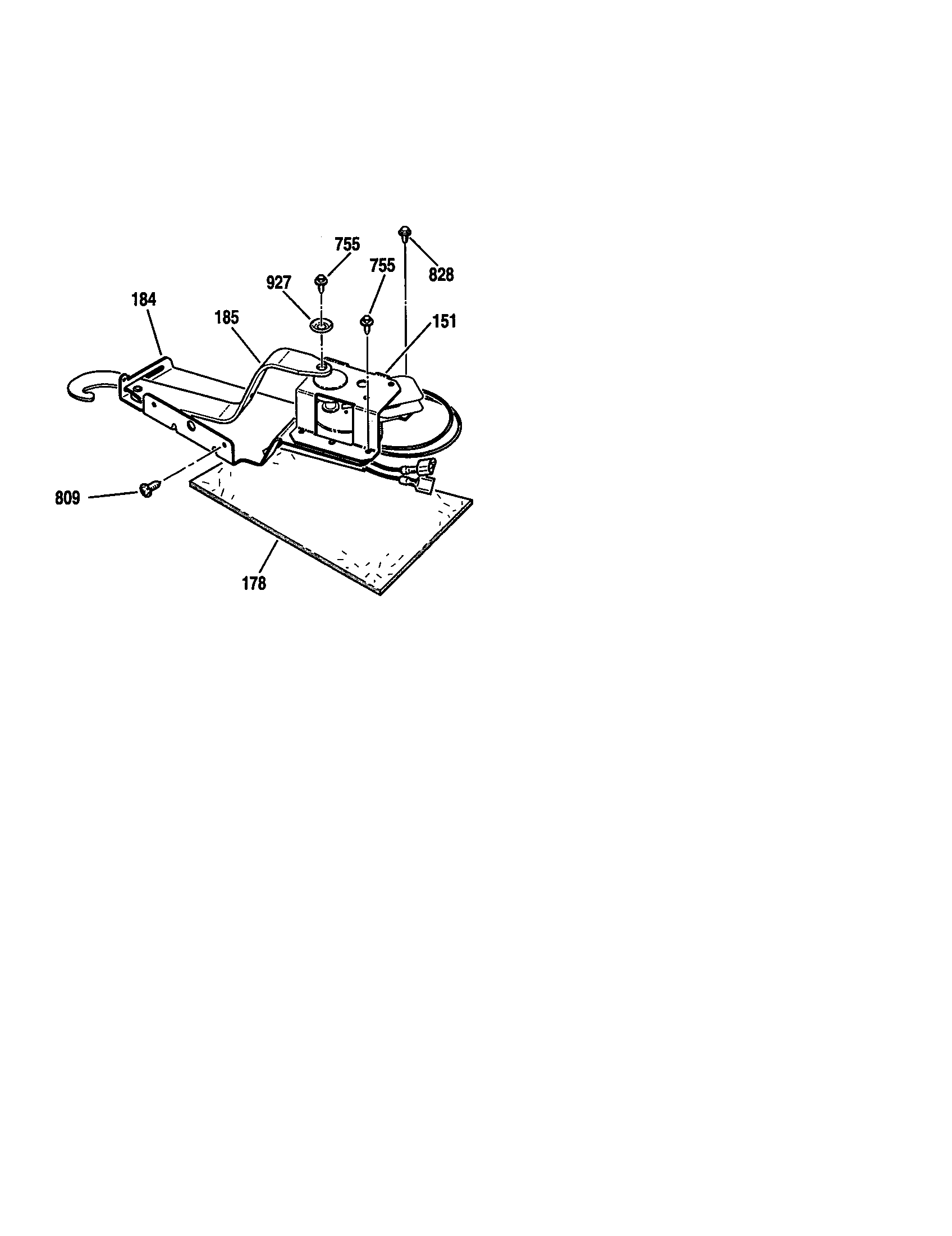 Kenmore 91146564010 door lock diagram