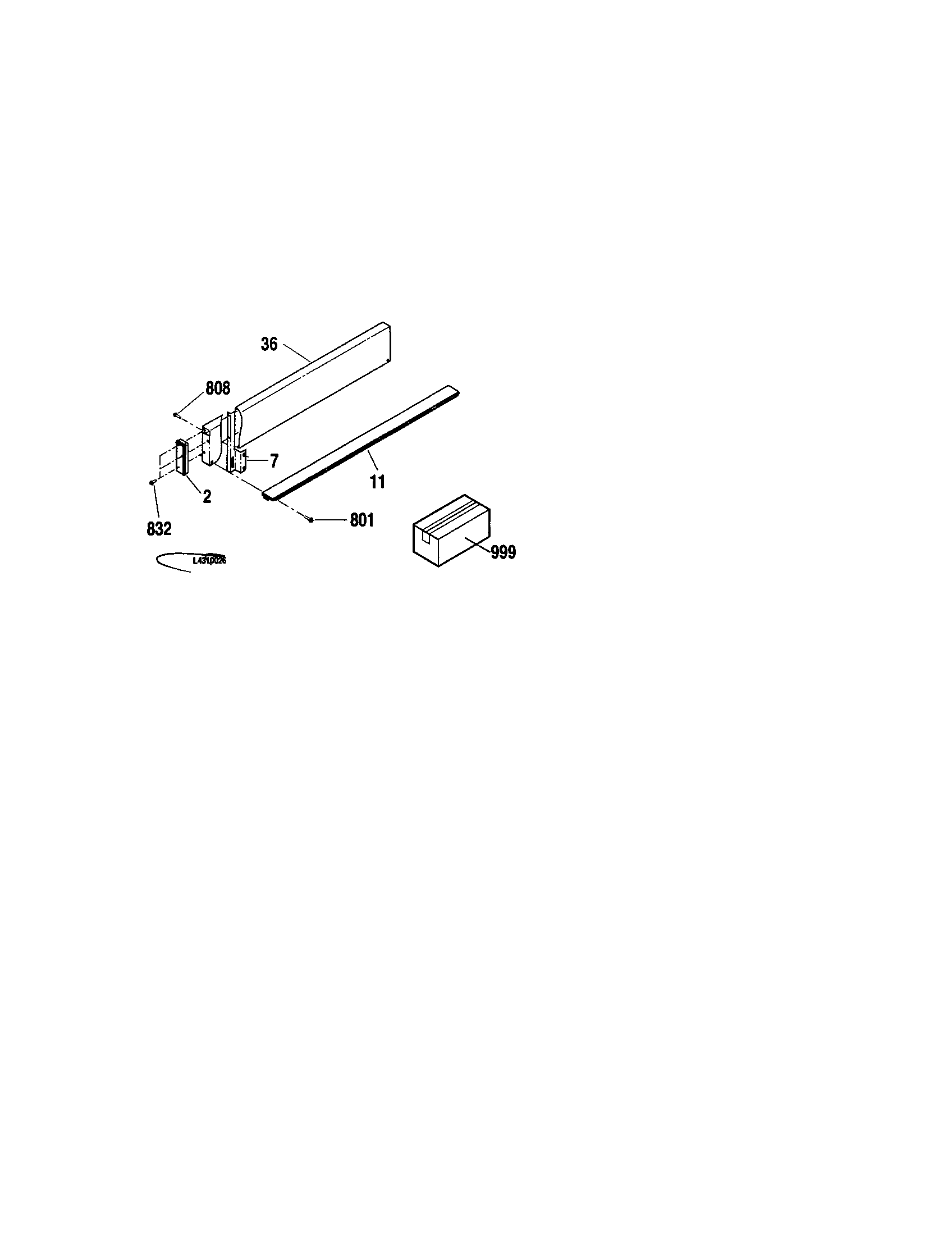 Kenmore 91146564010 optional backsplash 4" 8050890 diagram
