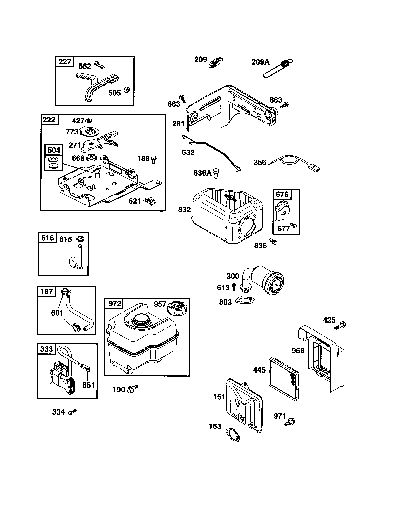 Craftsman 917291480 bracket-control/tank-fuel diagram
