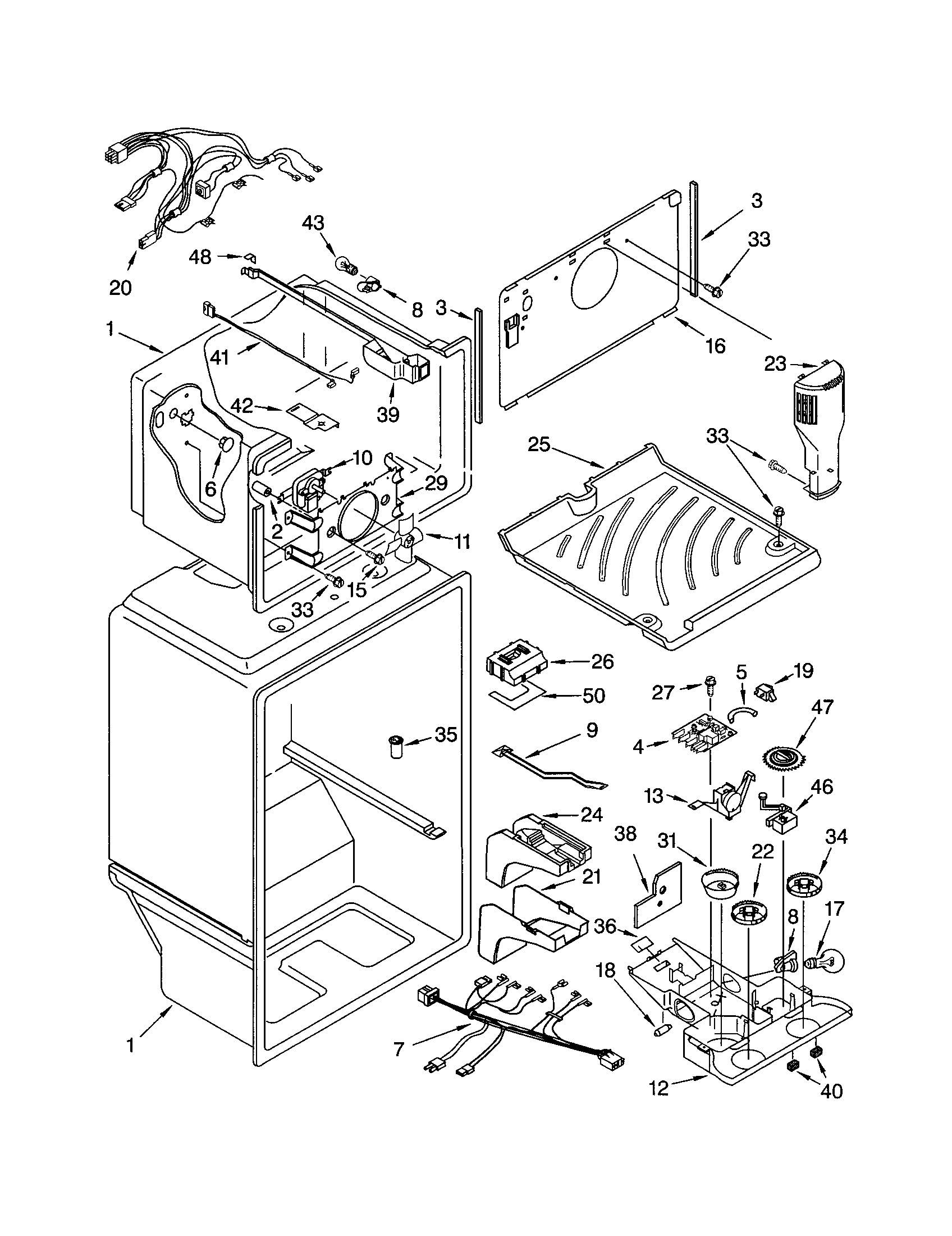 Kenmore 10671979100 liner diagram