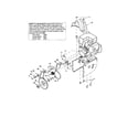 MTD 31AE5D8E099 idler bracket/pulley/v-belt diagram