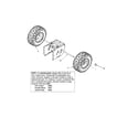 MTD 31AE5D8E099 axle/wheel assembly diagram