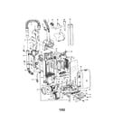 Hoover U5465-990 hose/motor/handle diagram