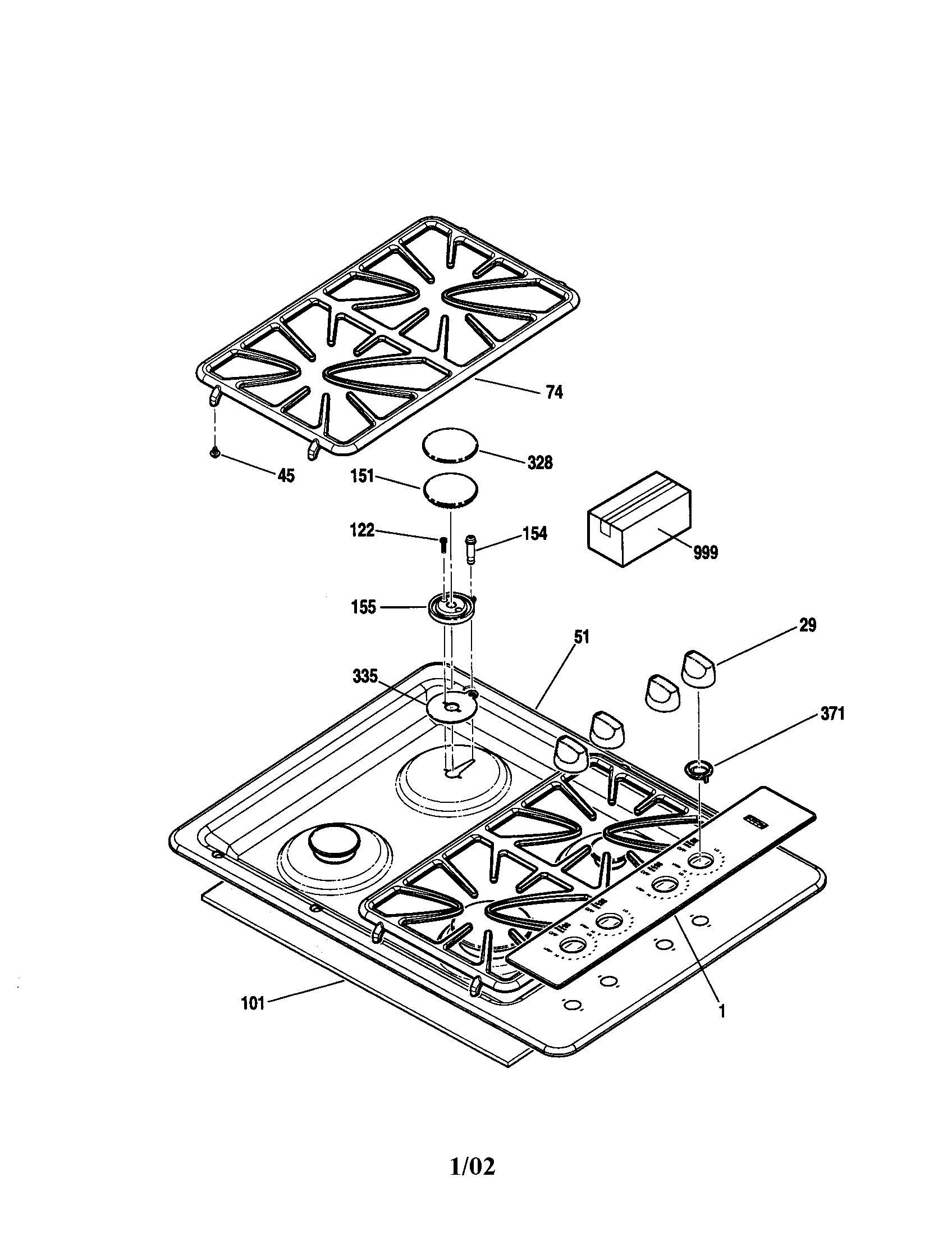 Kenmore Elite 91133209101 maintop diagram
