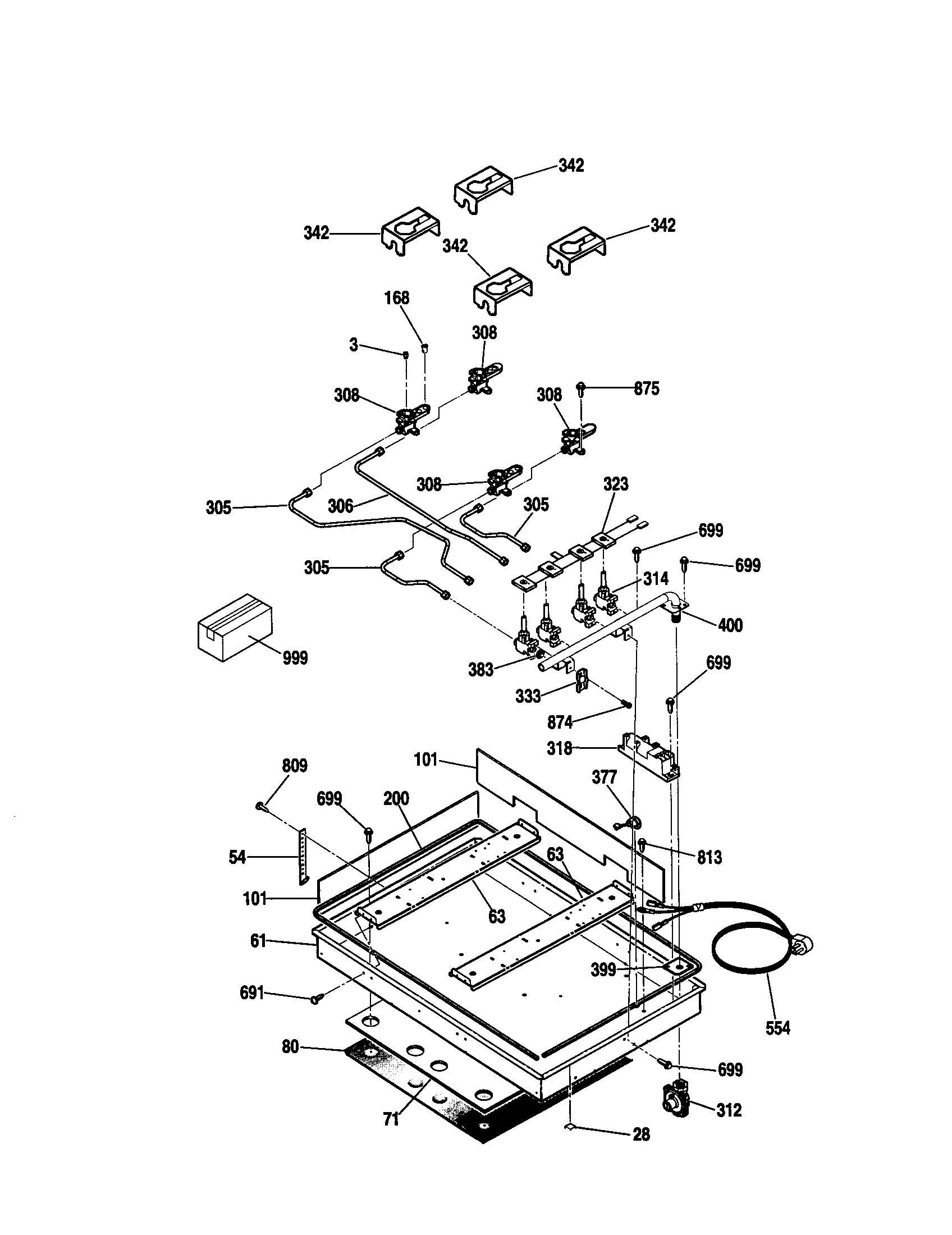 Kenmore 91132214101 burner diagram