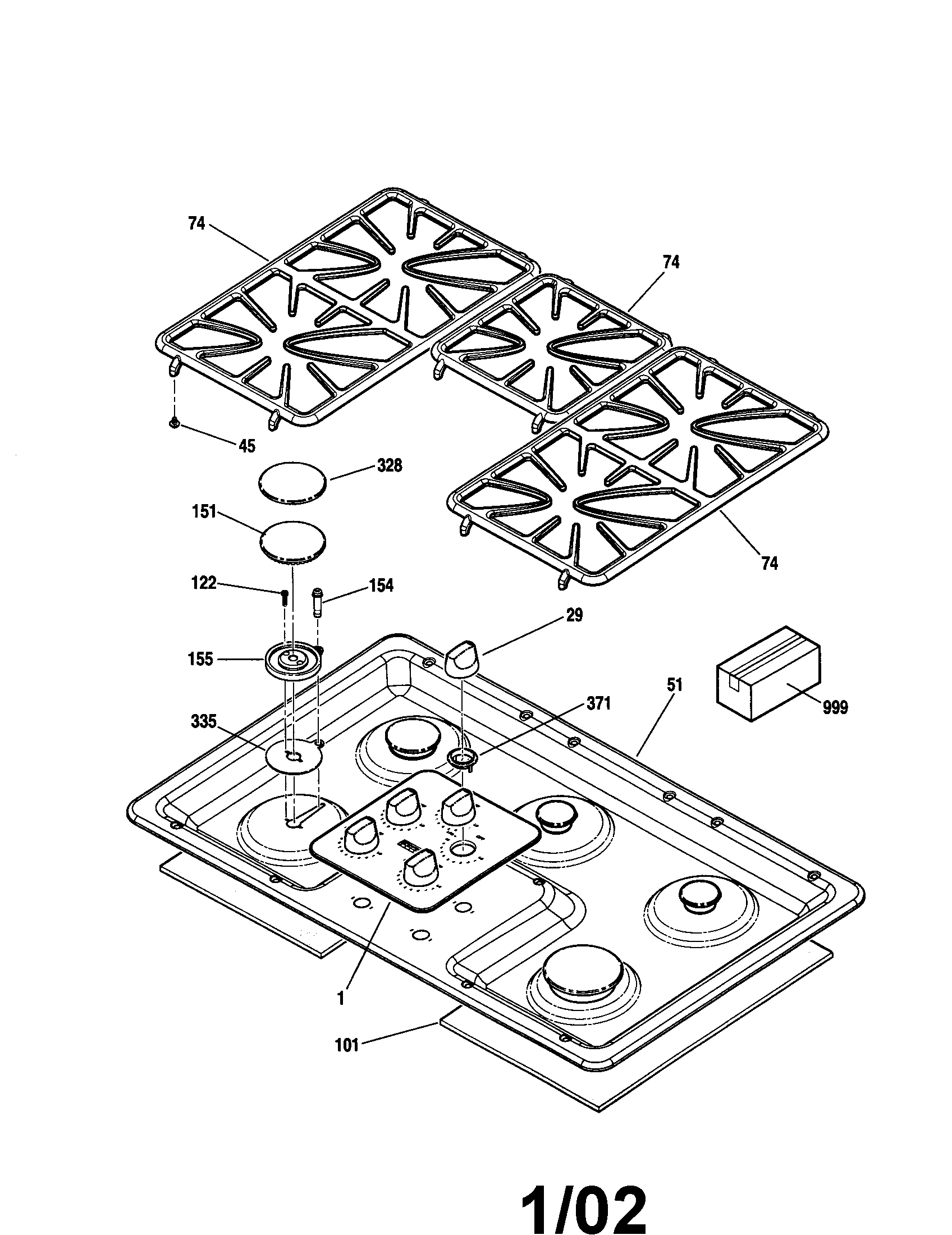 Kenmore Elite 91133213101 maintop diagram
