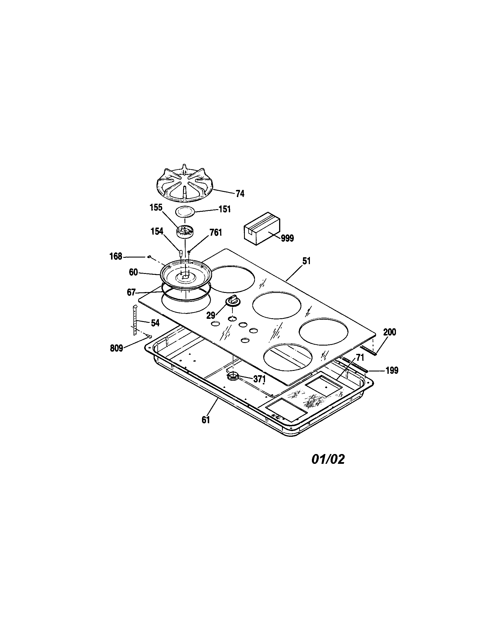 Kenmore 91133389100 maintop diagram