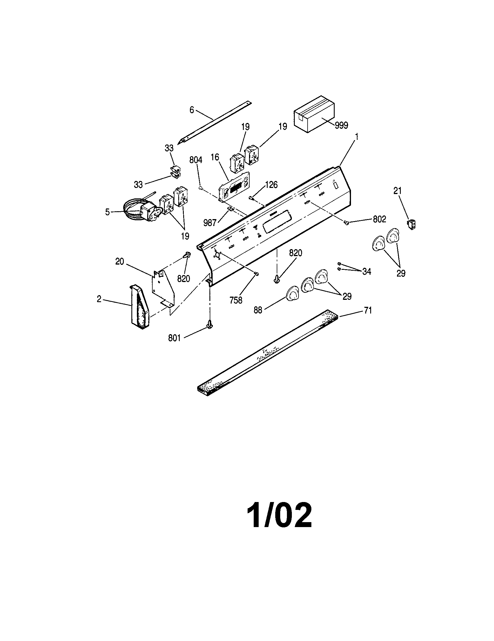 Kenmore 9114524020 control panel diagram