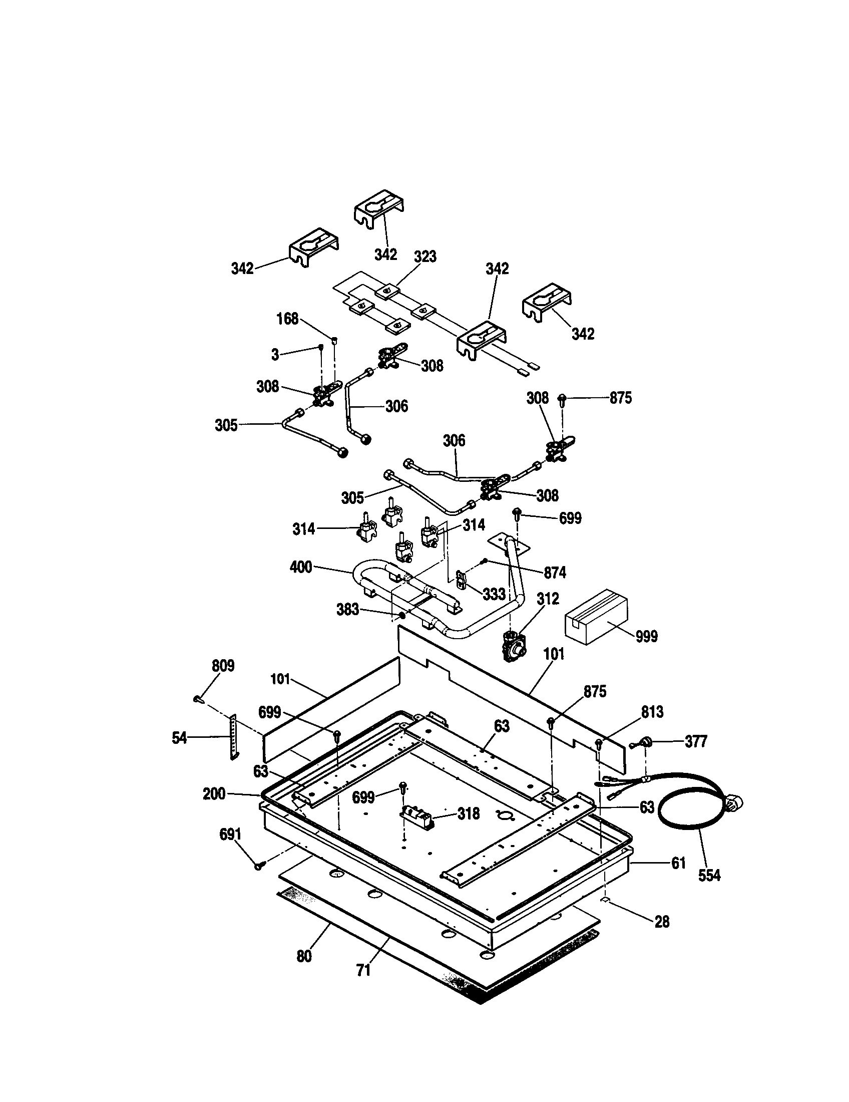 Kenmore 91132222101 burner diagram