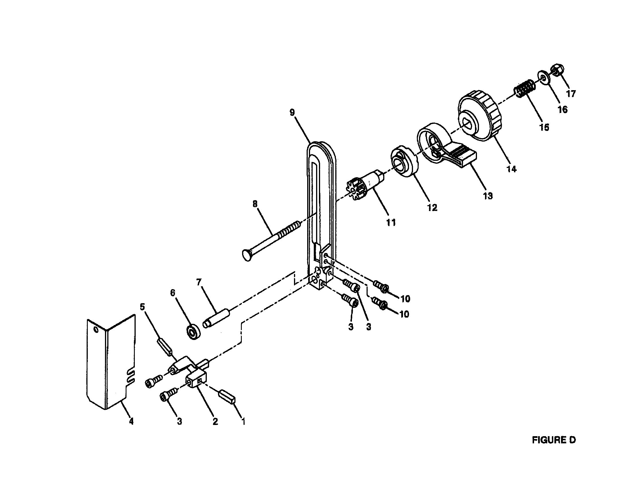 Craftsman 315214500 blade guard and support diagram
