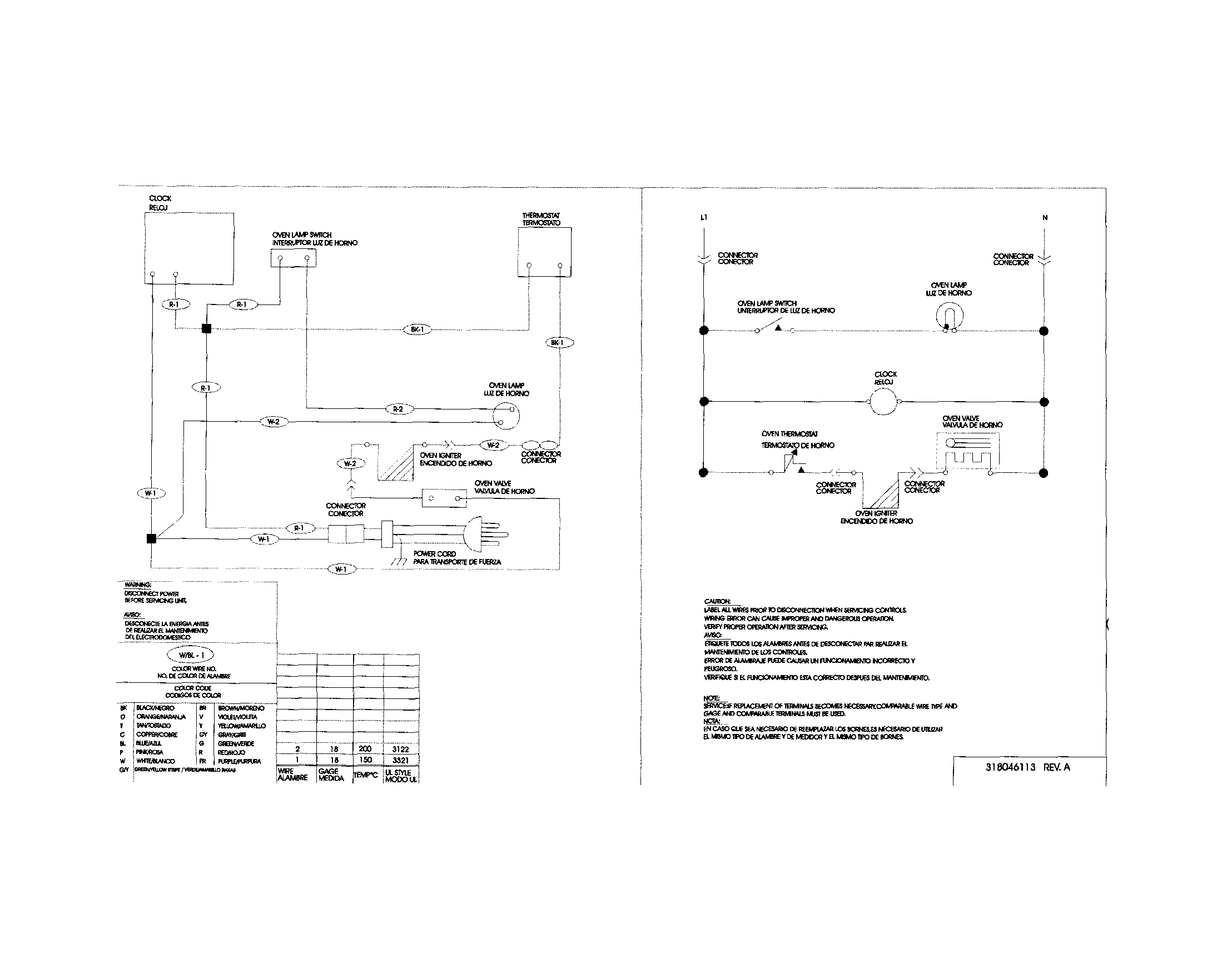 Frigidaire FGB504CHBB wiring diagram diagram