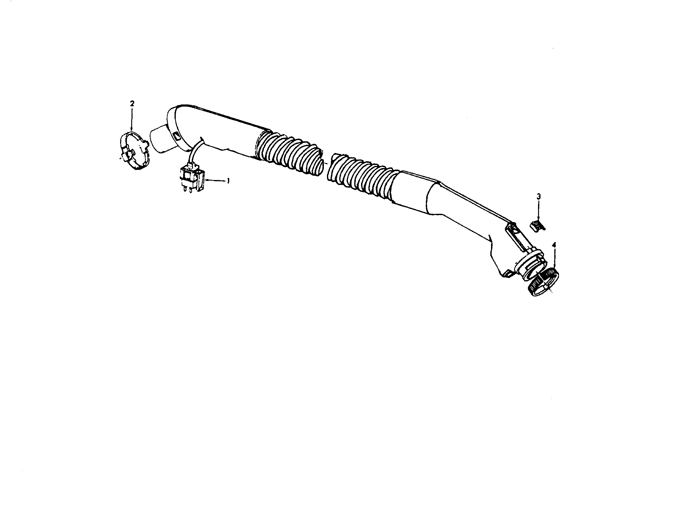 Hoover S3561 hose assembly (ii) diagram