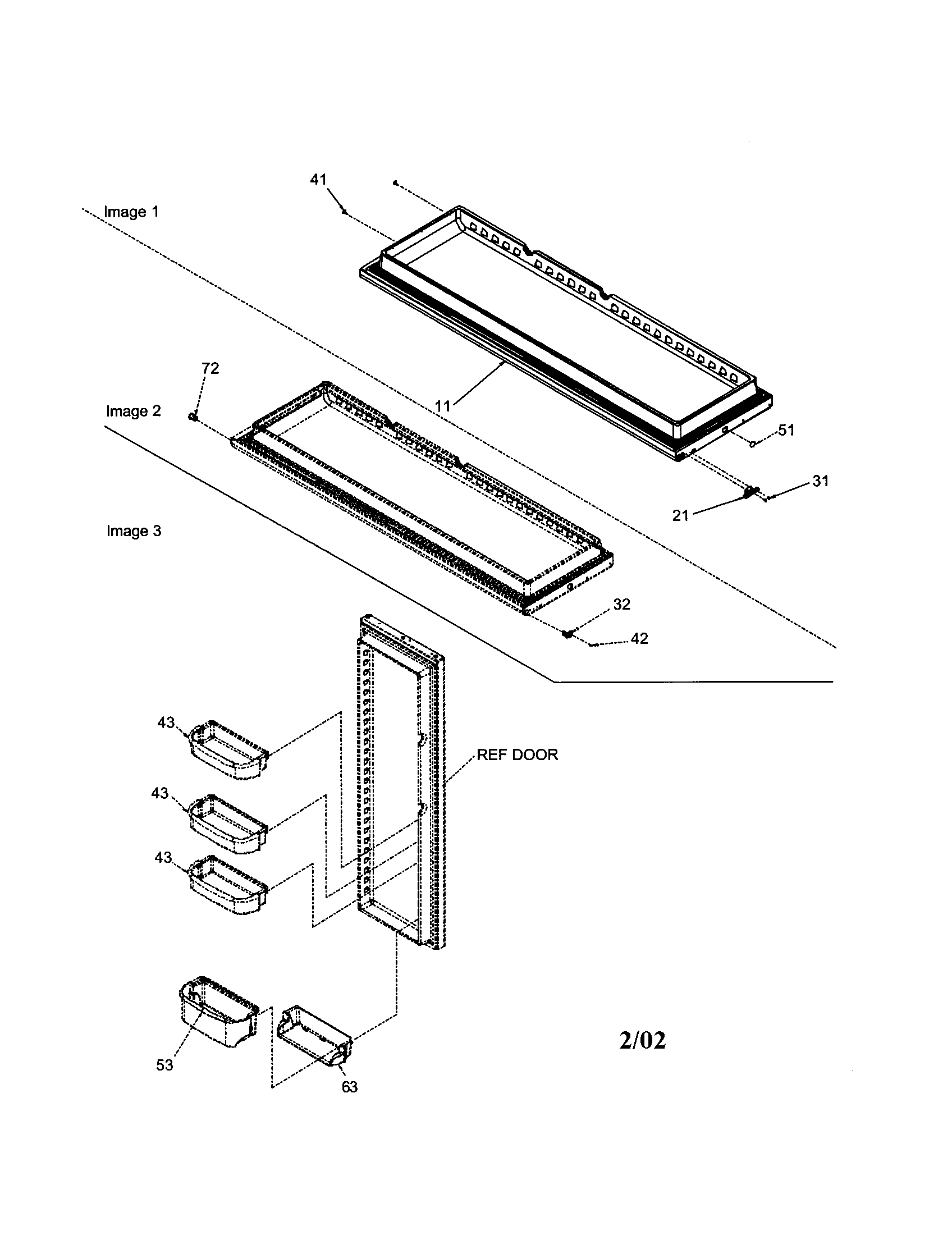 Amana ARSE664BW-PARSE664BW0 refrigerator door diagram