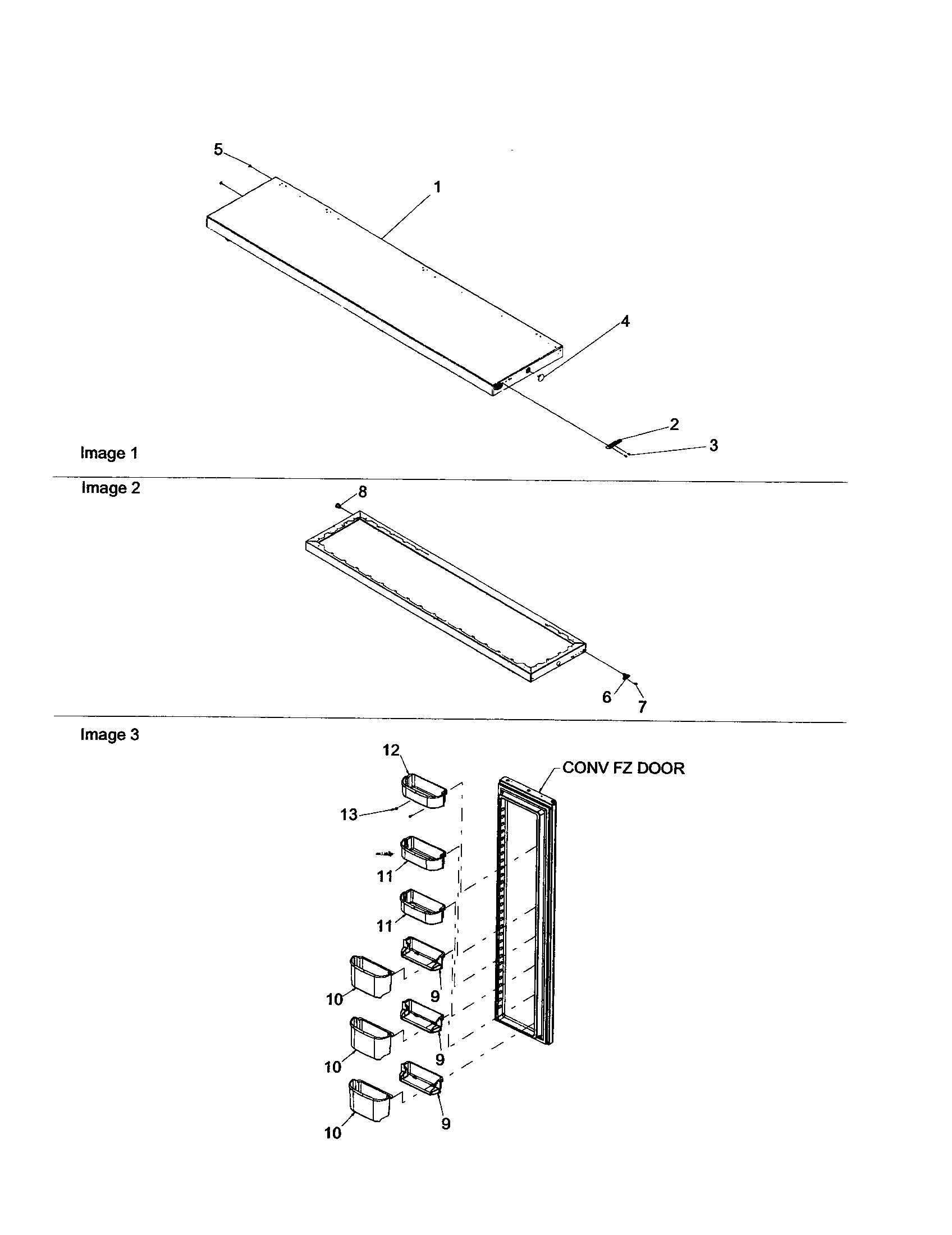 Amana ARS2606BW-PARS2606BW0 freezer door diagram