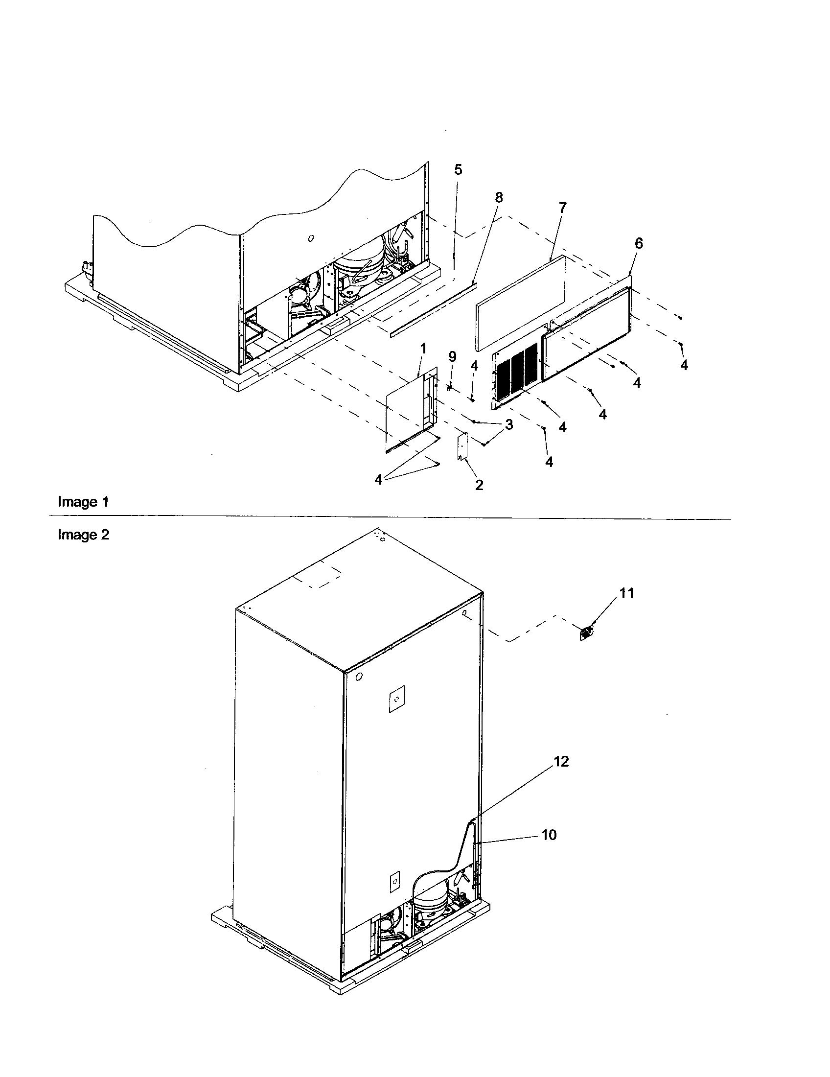 Amana ARS2606BW-PARS2606BW0 cabinet back diagram