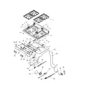 Amana ACF3325AB-PACF3325AB0 maintop/gas supply diagram