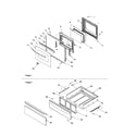 Amana ACF3325AB-PACF3325AB0 oven door/storage drawer diagram