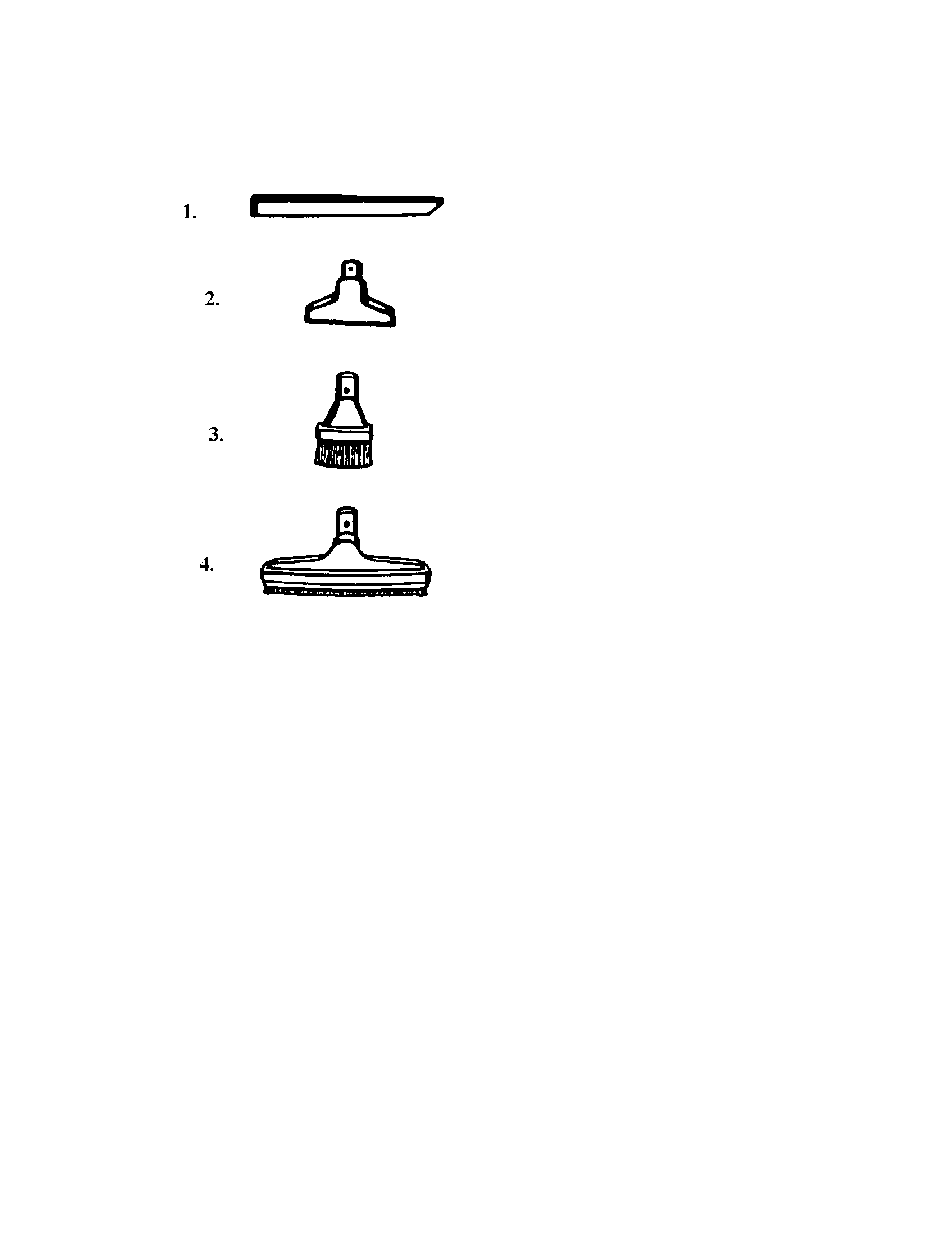 Hoover S3527 cleaning tools diagram