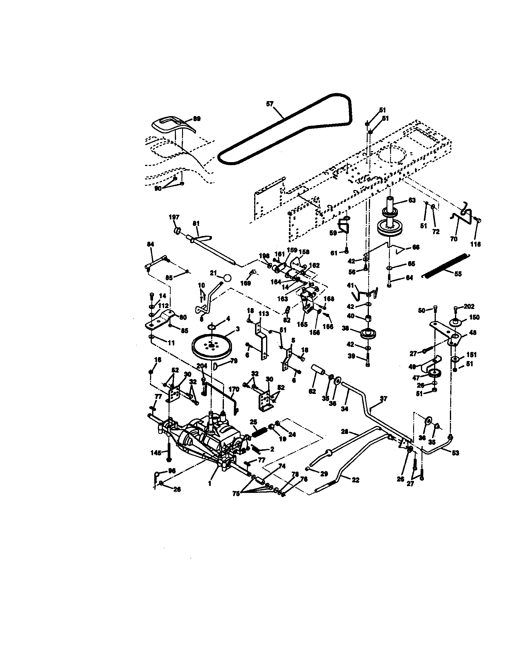 Craftsman 917270814 ground drive diagram