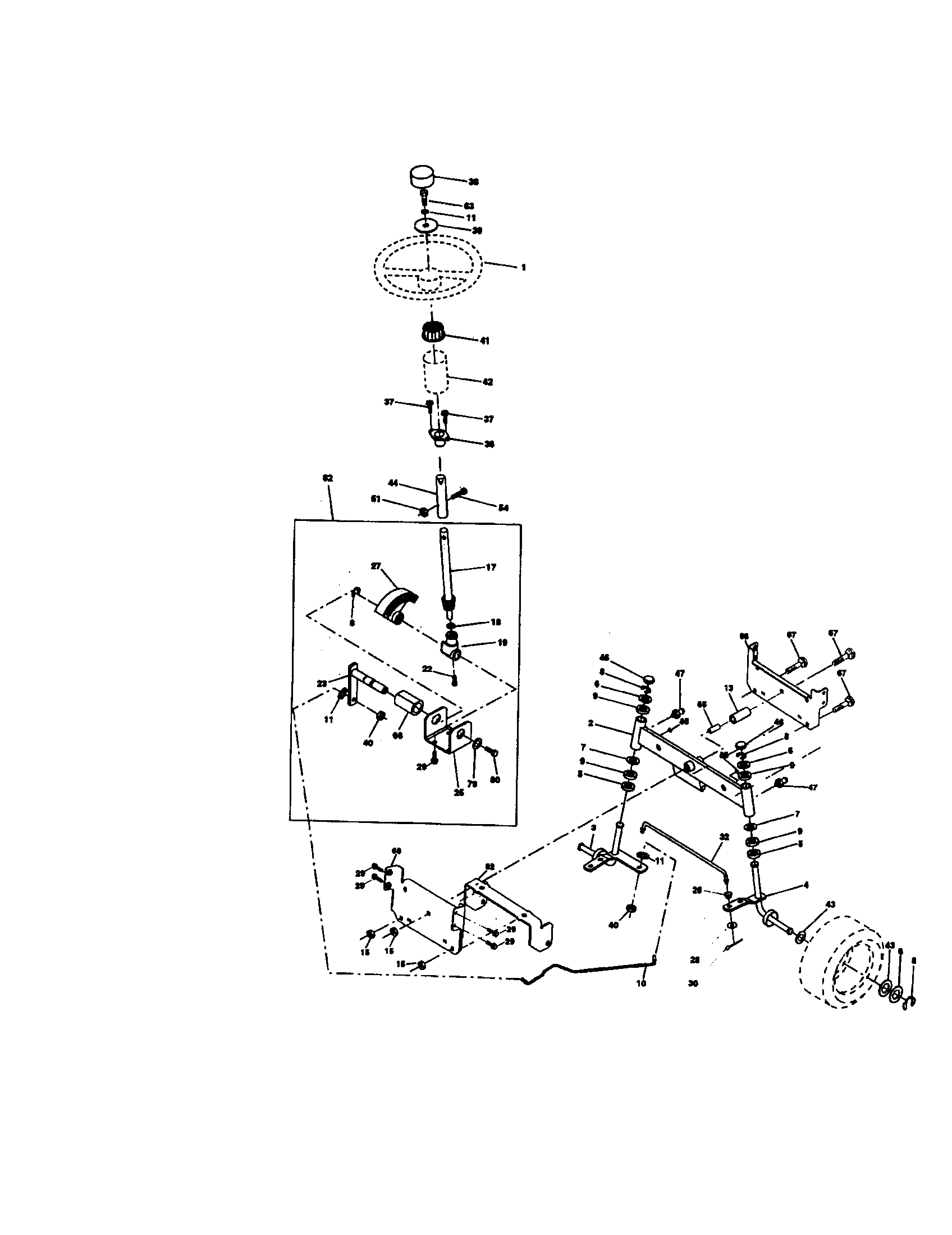 Craftsman 917270815 steering diagram