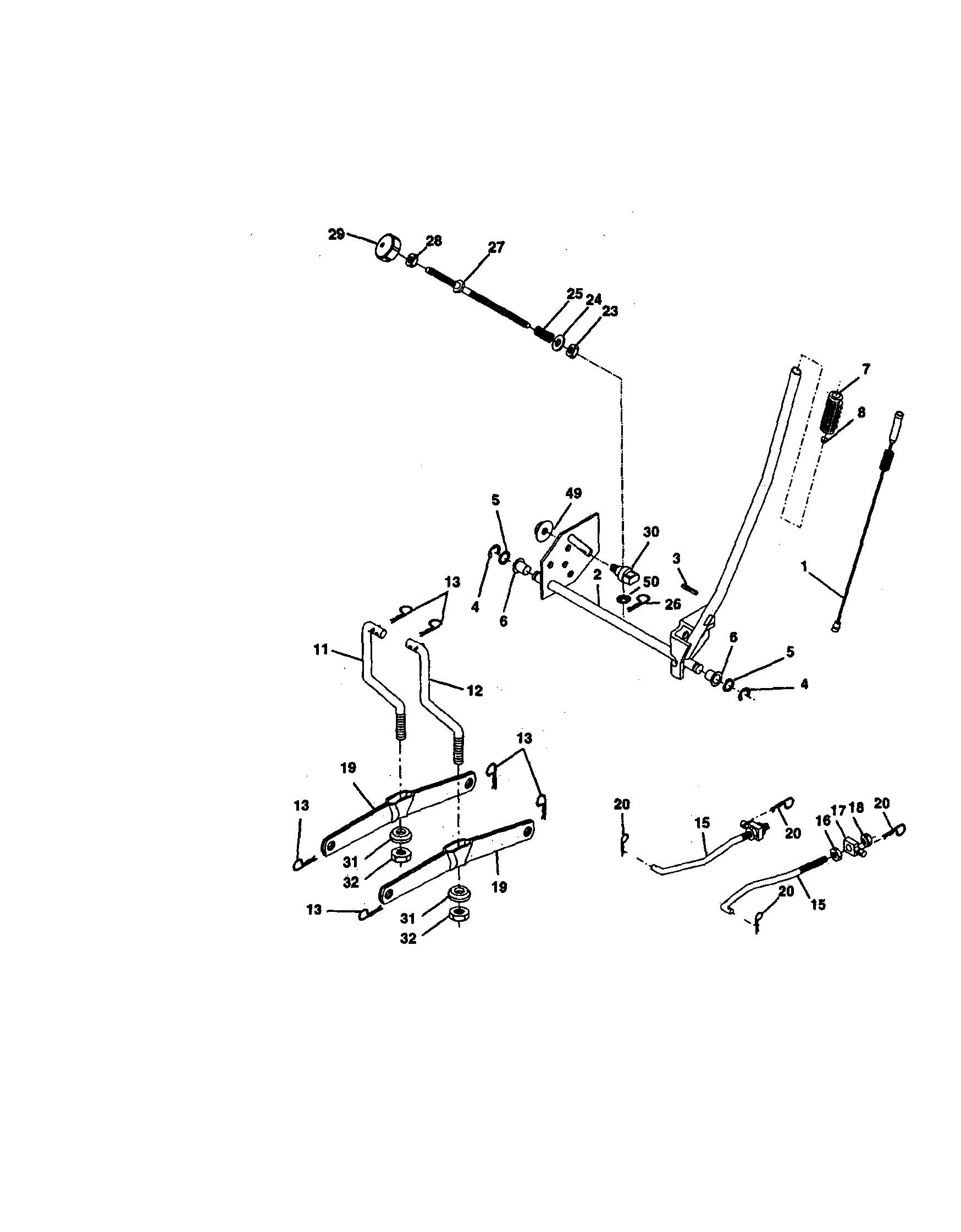 Craftsman 917270815 lift assembly diagram
