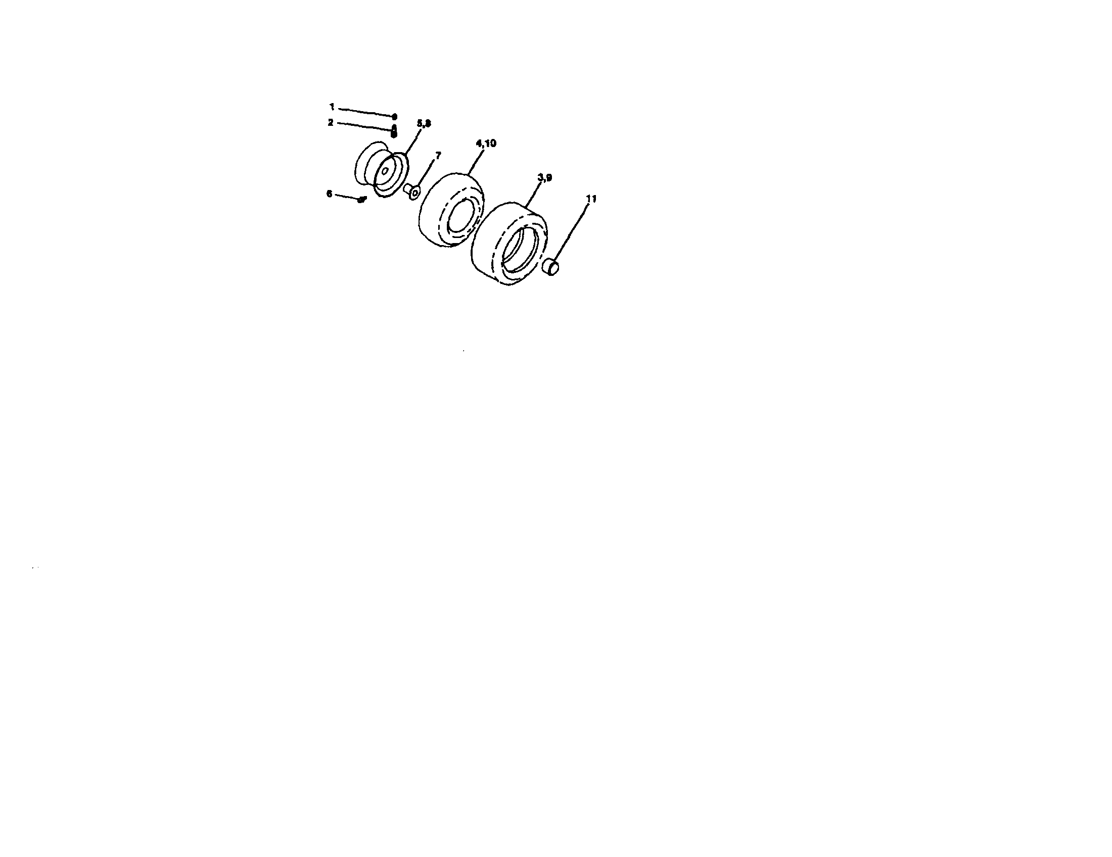 Craftsman 917270851 wheels and tires diagram