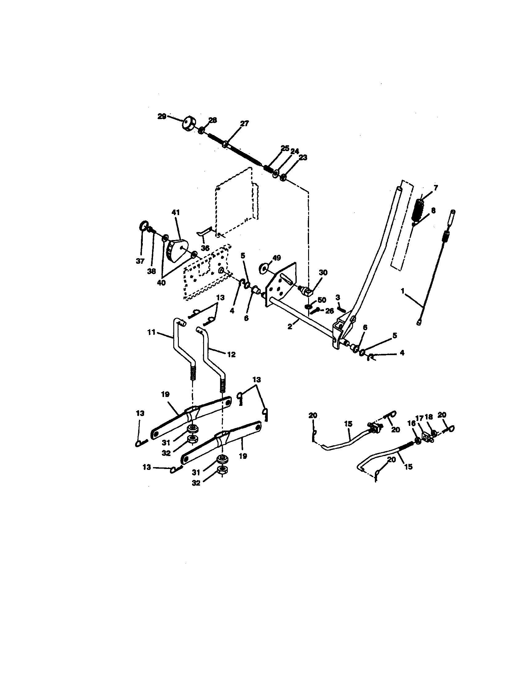 Craftsman 917270851 lift assembly diagram